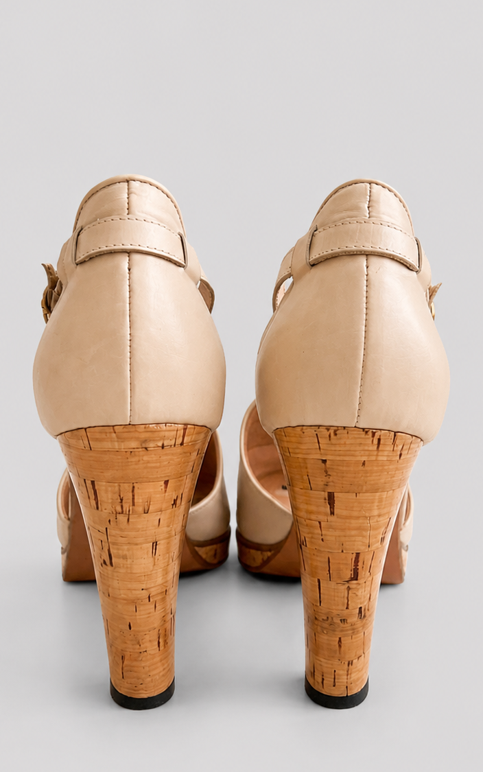 Vintage 70s Heels 38