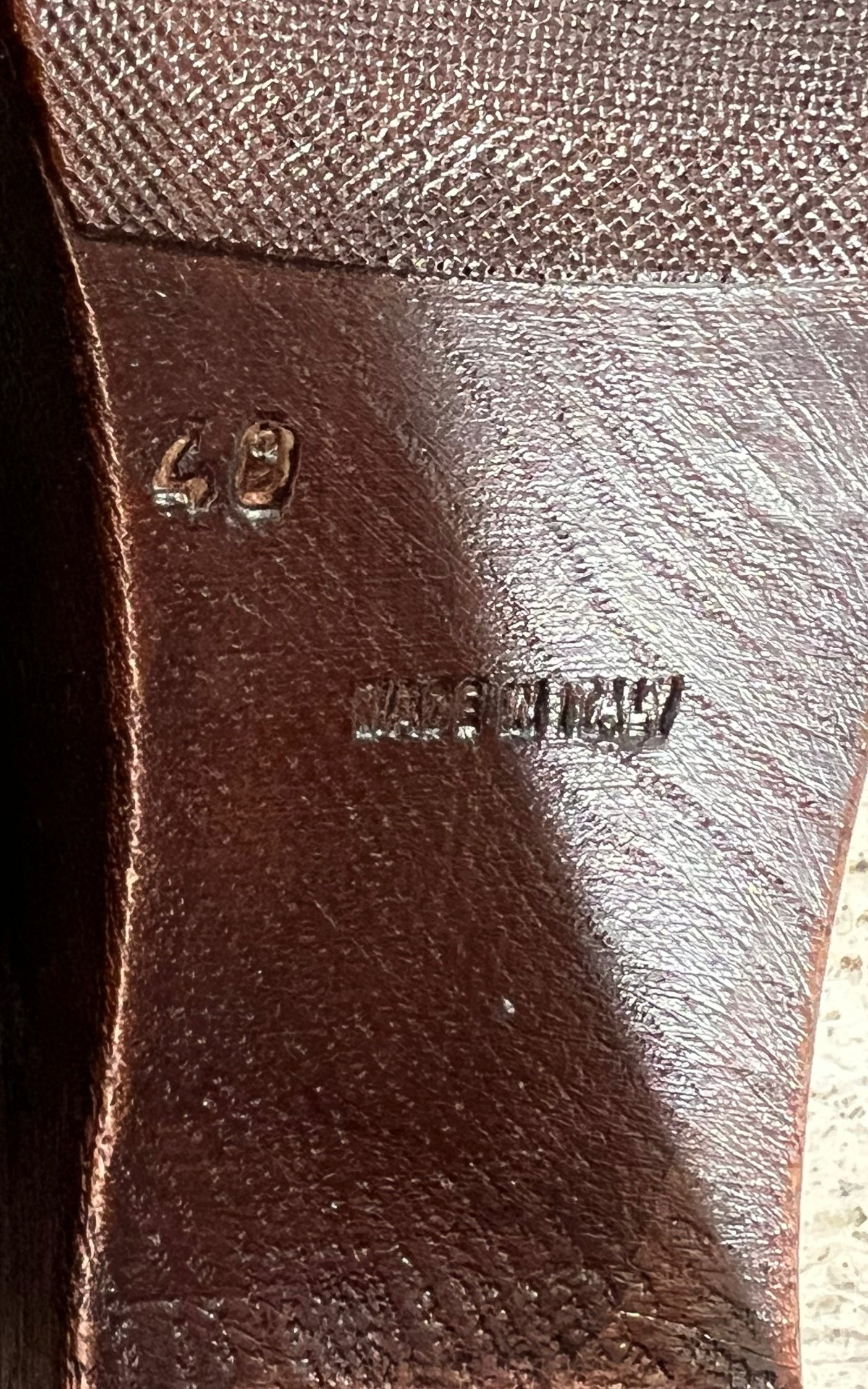 Deadstock Brown Mary Jane Clogs 40