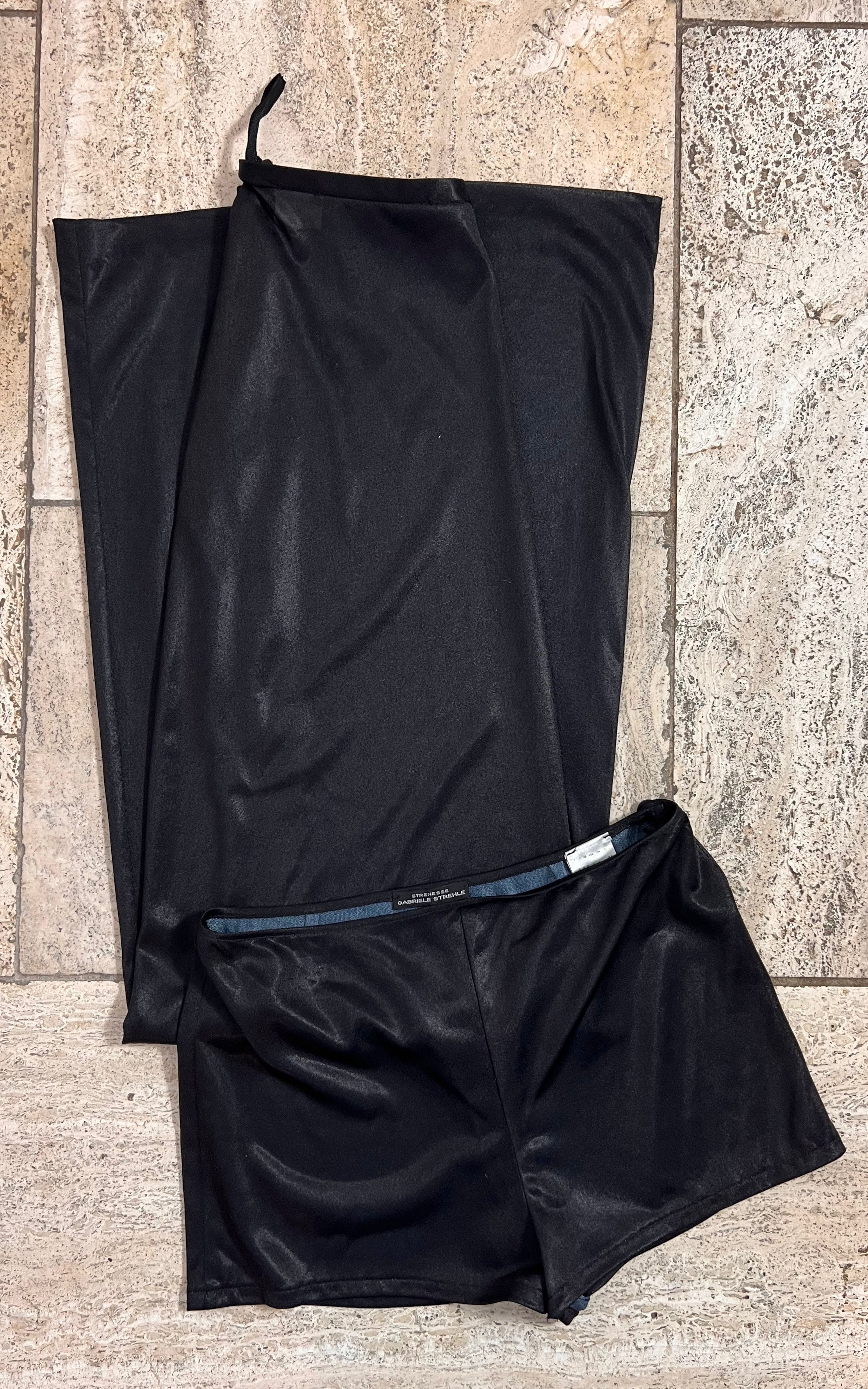 Vintage 90s Strenesse Sheer Maxi Skirt and Hot Pants Set