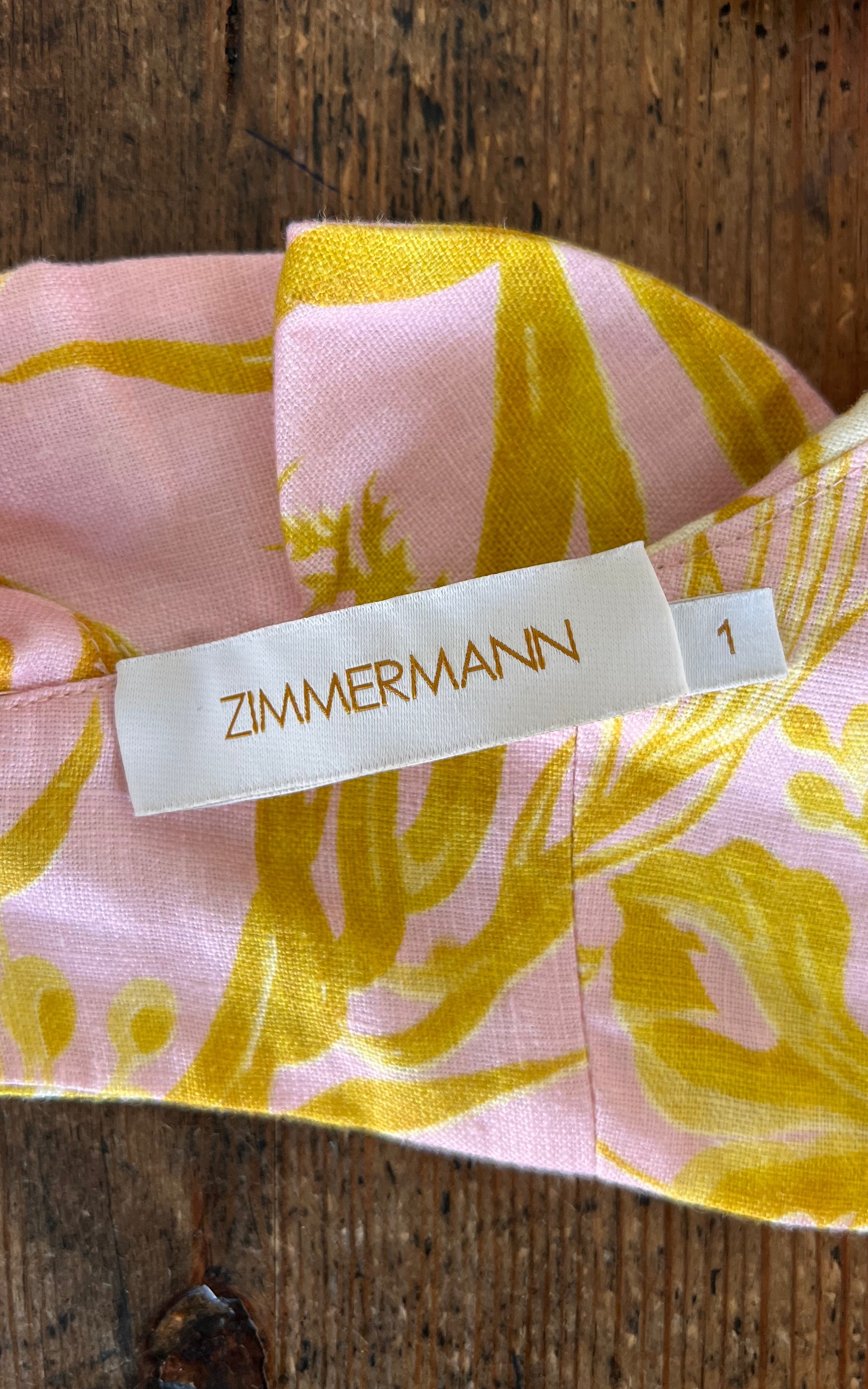 Super Cute Zimmermann Cut Out Linen Dress