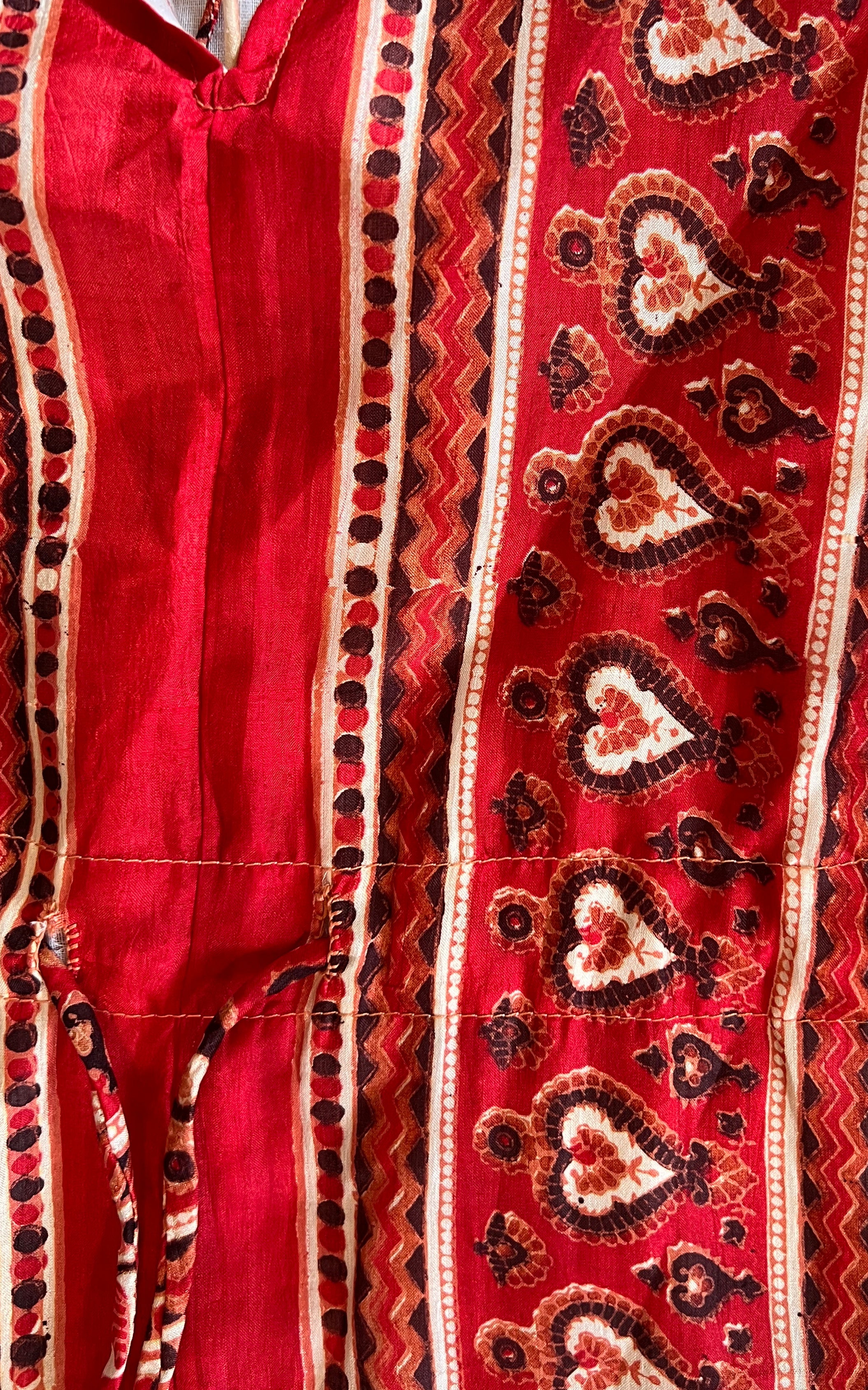 Vintage 70s Maxi Silk Dress