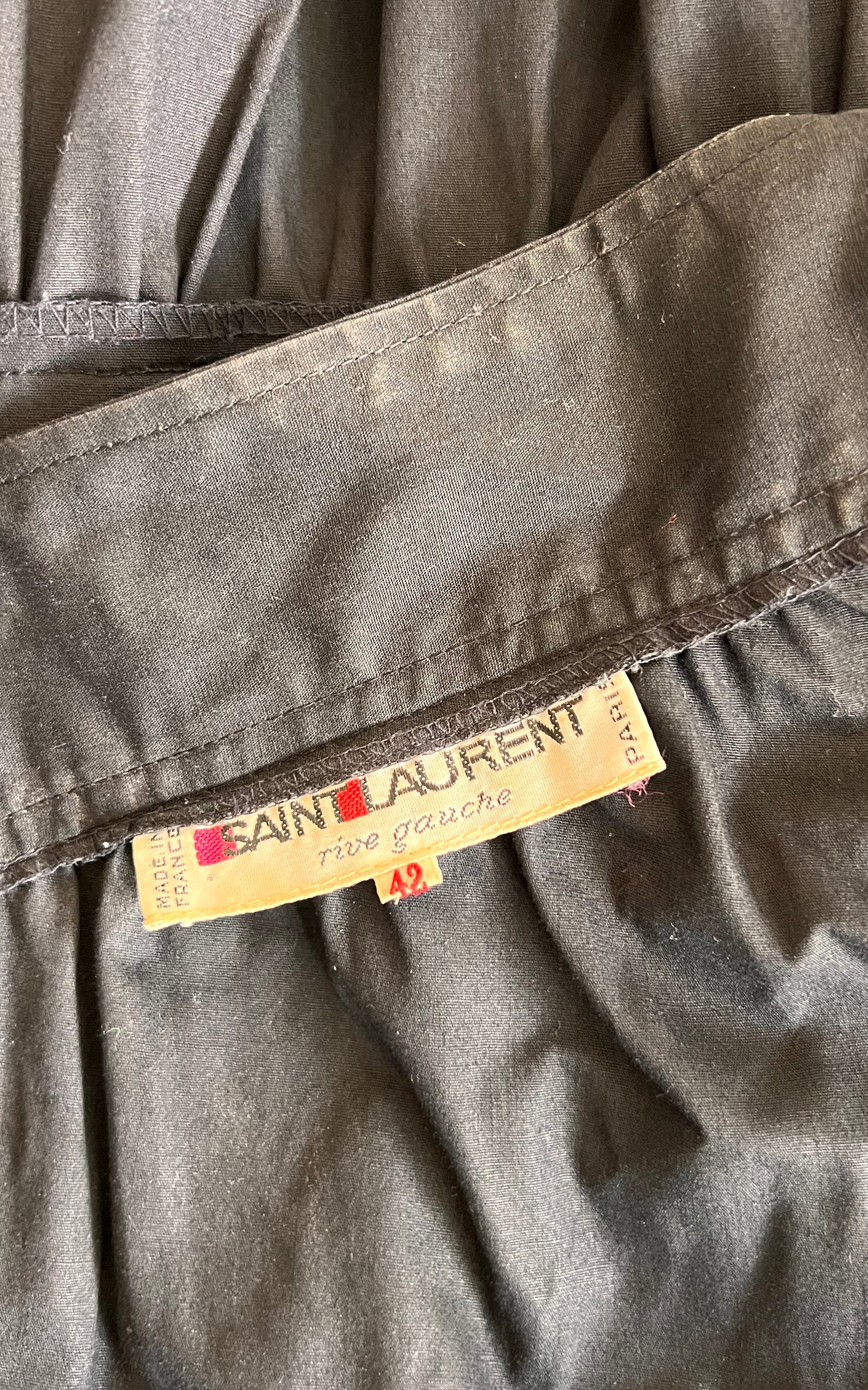 Vintage Yves Saint Laurent Cotton Peasant Dress