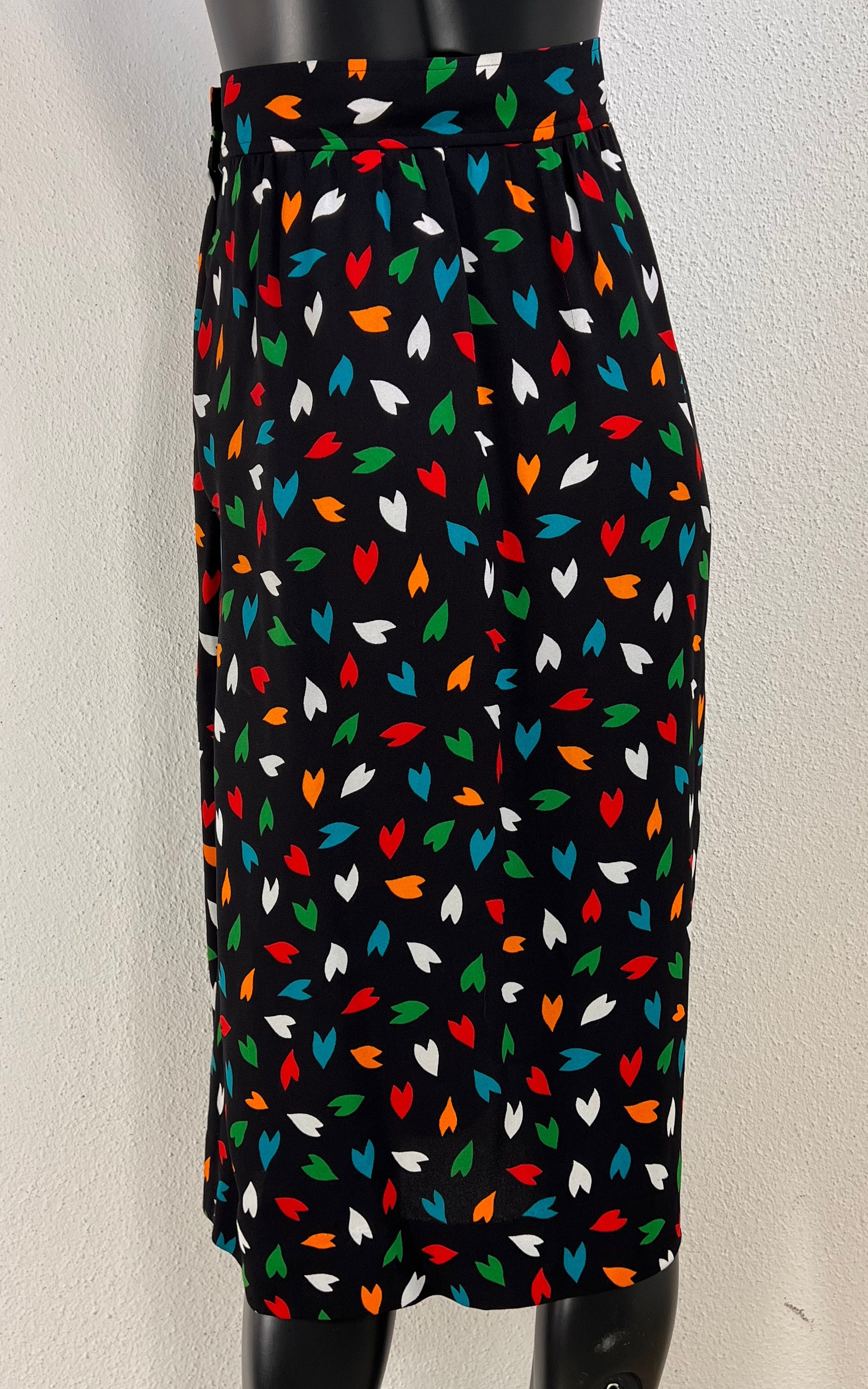Vintage 1979 Yves Saint Laurent Silk Skirt