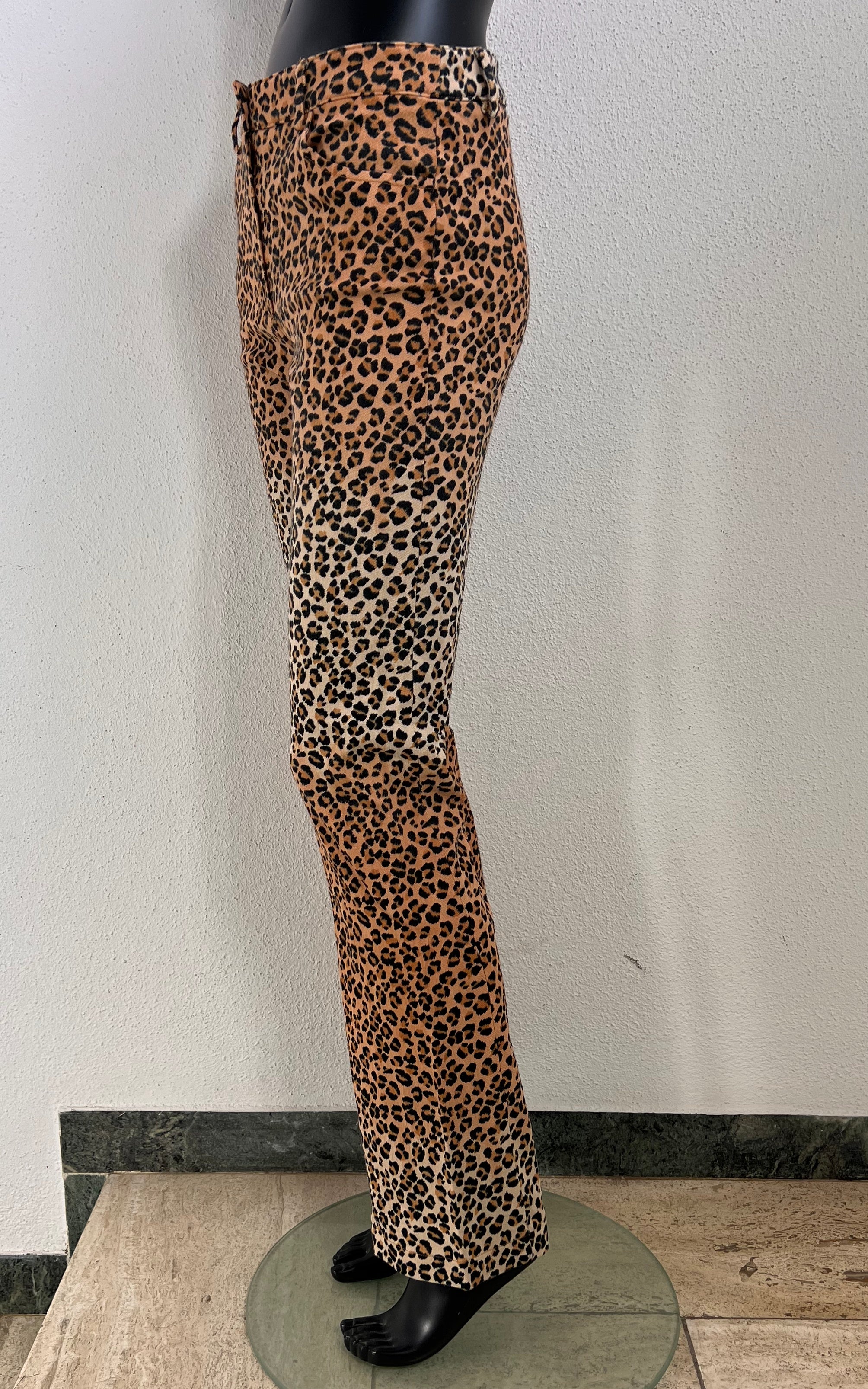 Vintage Morgan de Toi Leopard Denim Pants