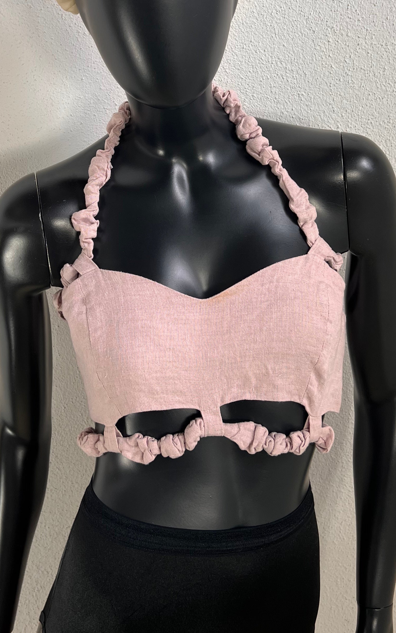 Ganni Hemp Cut Out Top