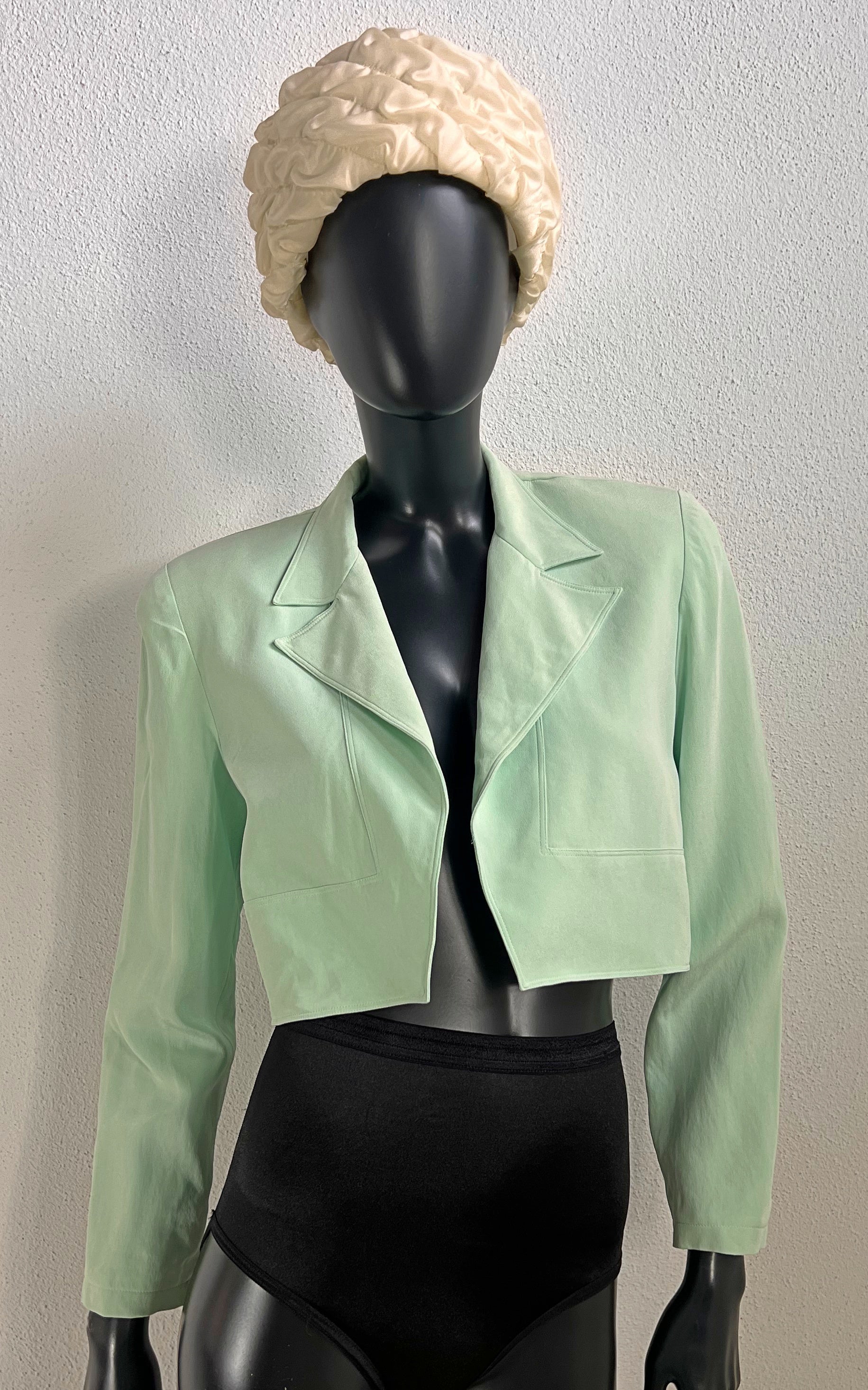 Vintage Mint Silk Tuxedo Jacket