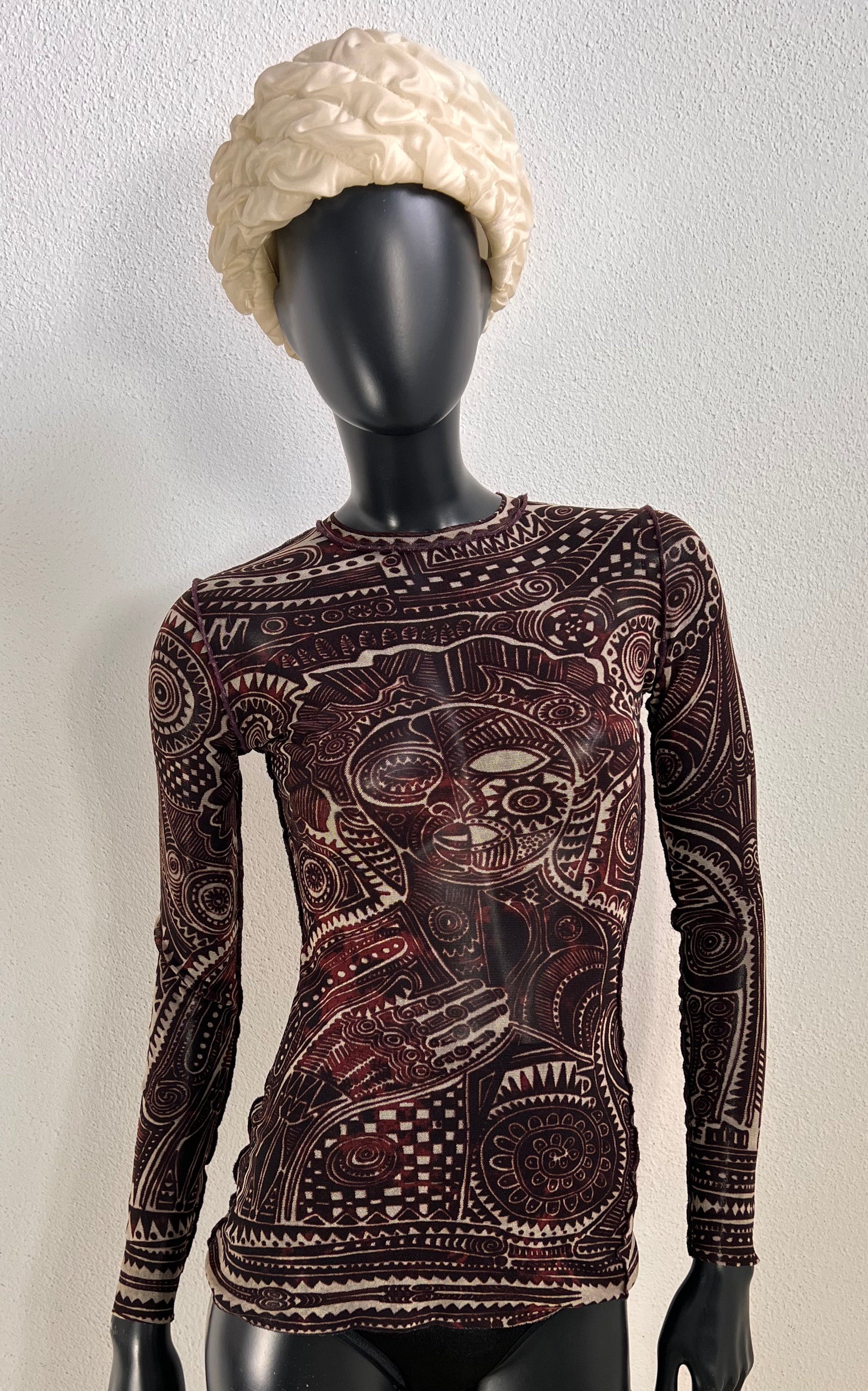 Vintage 90s African Mesh Top