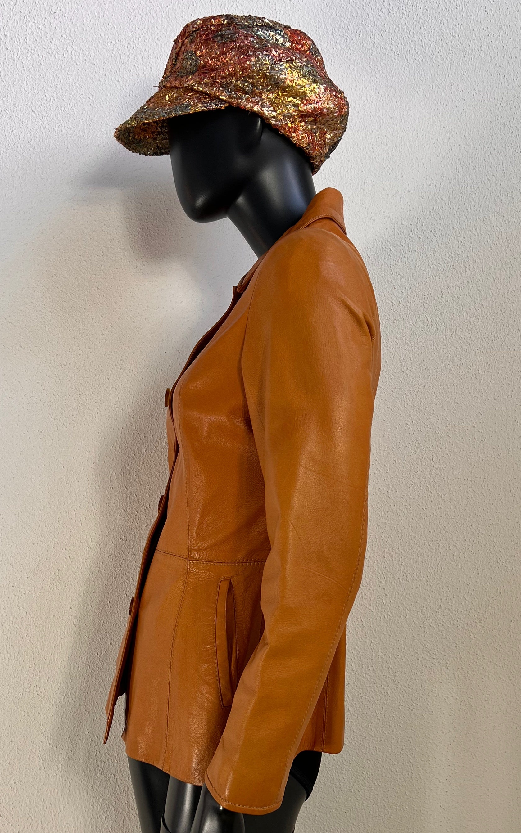 Vintage 70s Cognac Leather Jacket