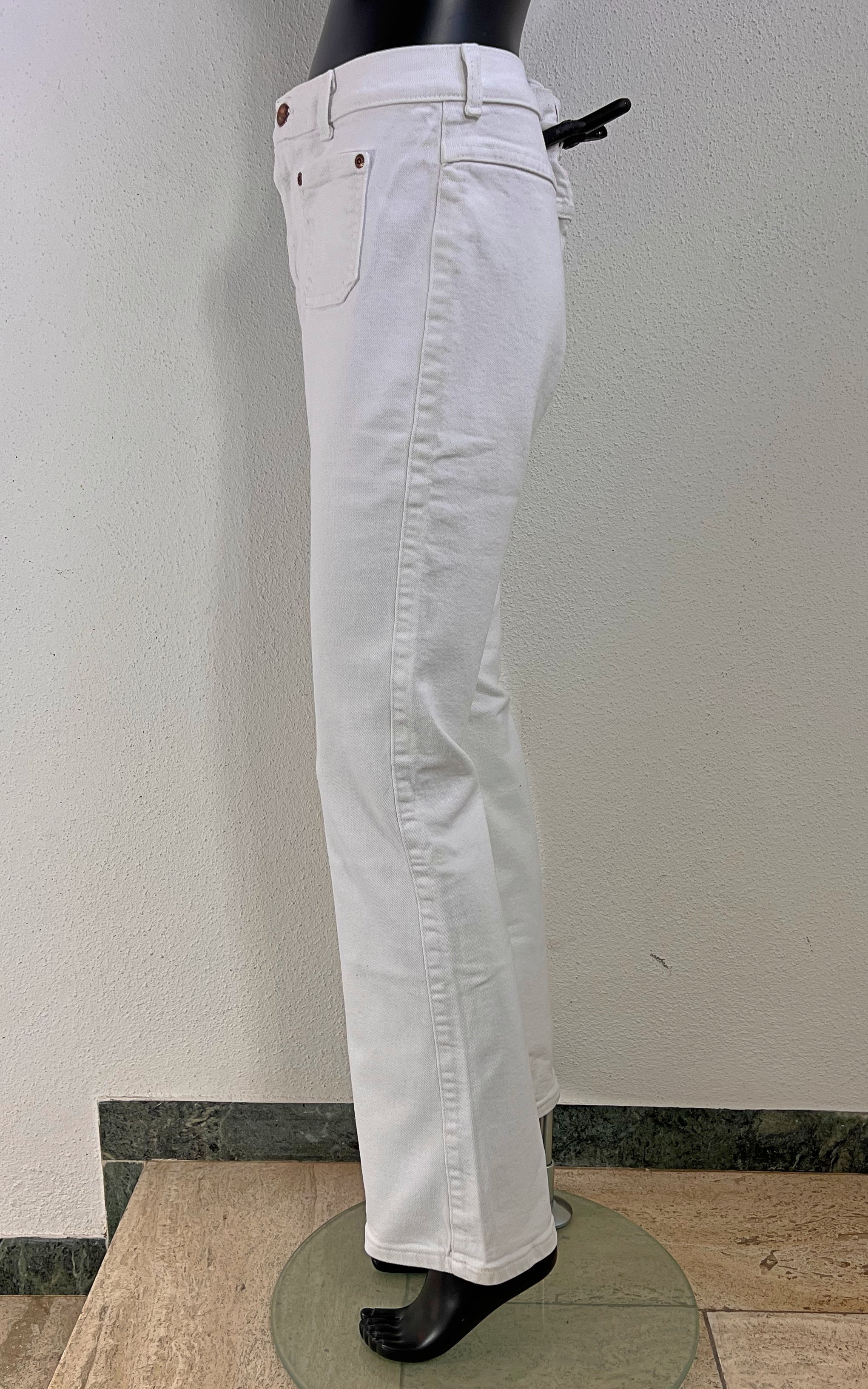 White Wrangler Flare Denim Pants