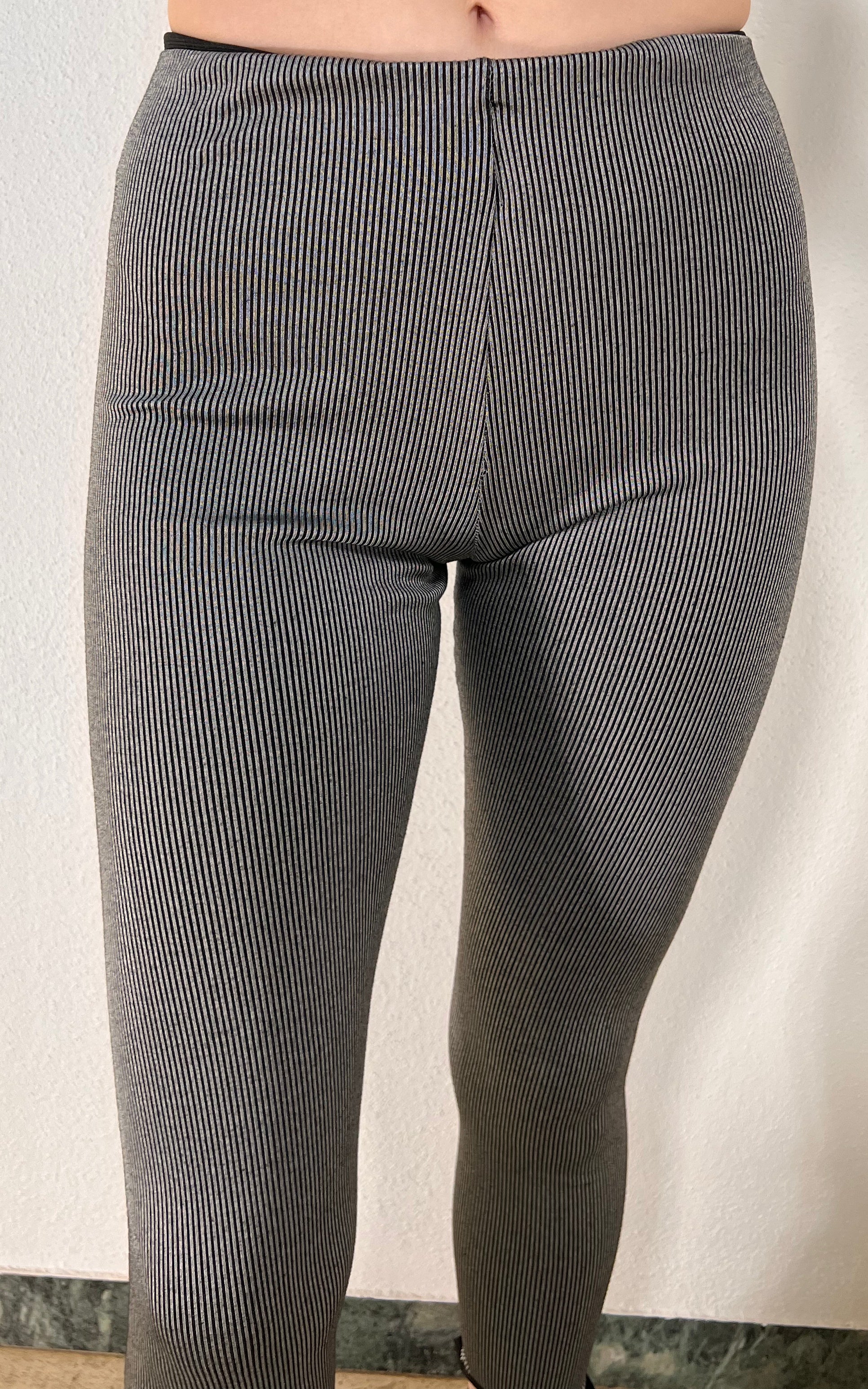 Pantaloni vintage con staffa argentata
