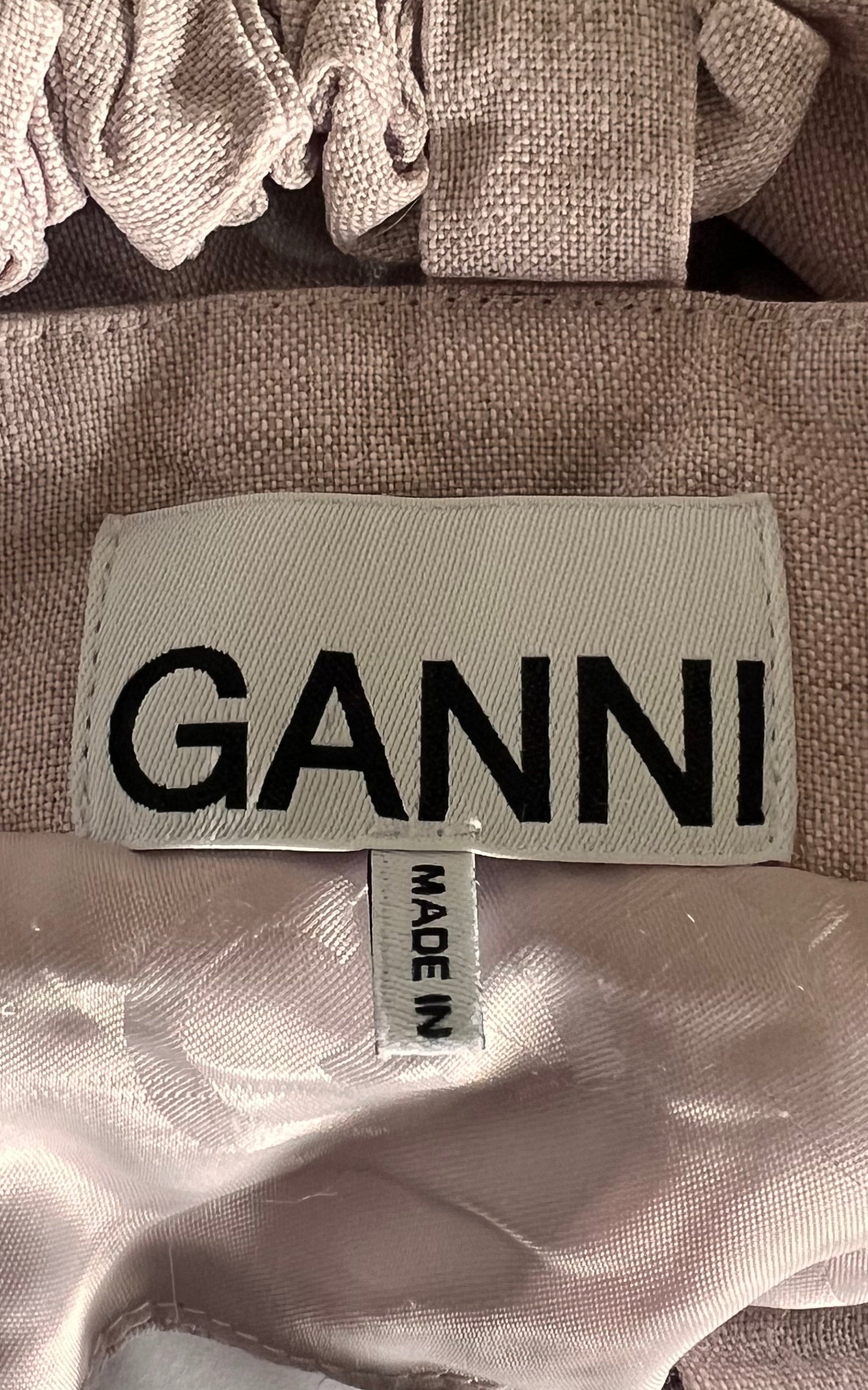 Ganni Hemp Cut Out Top