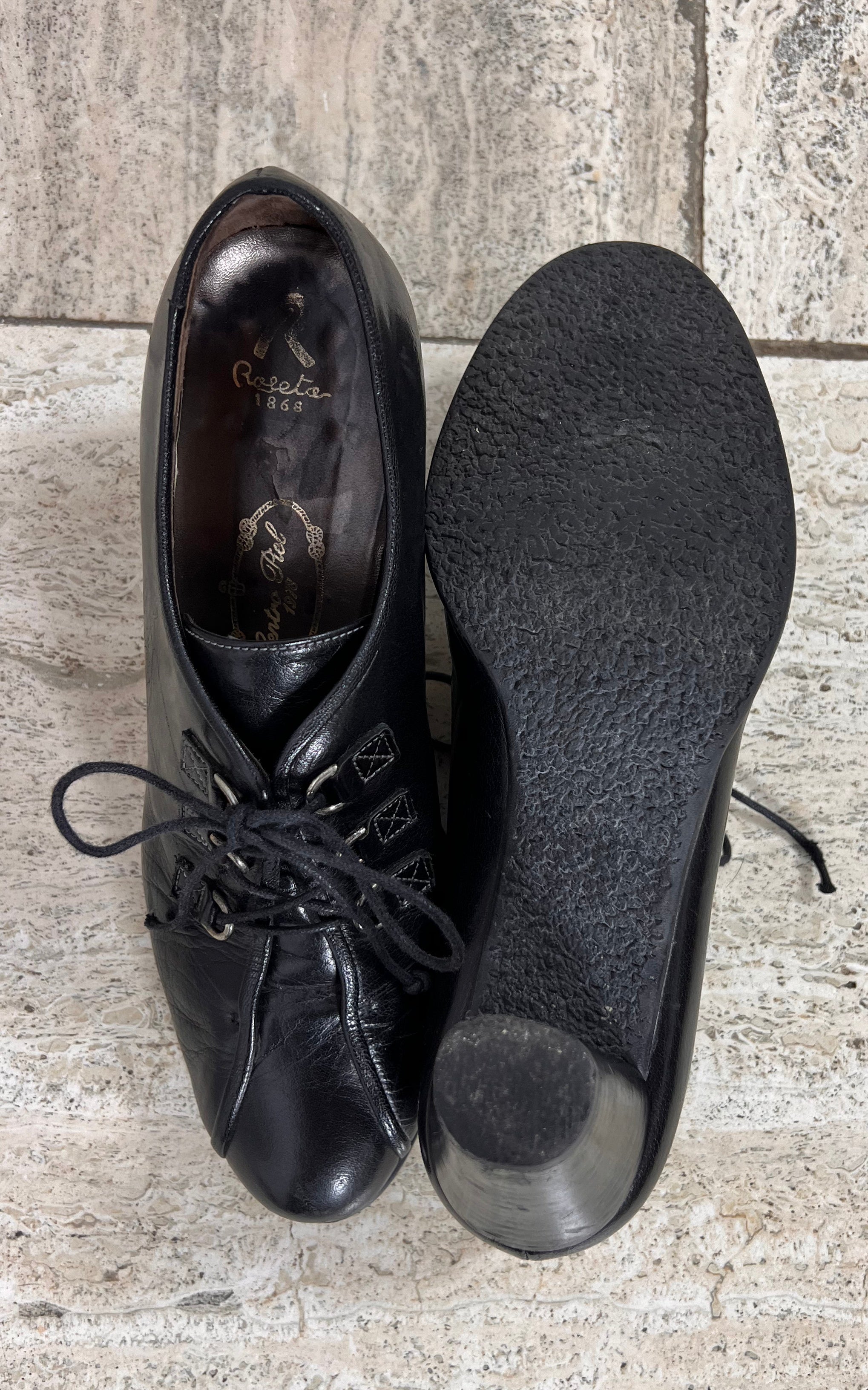 Vintage Roseto 1868 Lace-up Heels 39