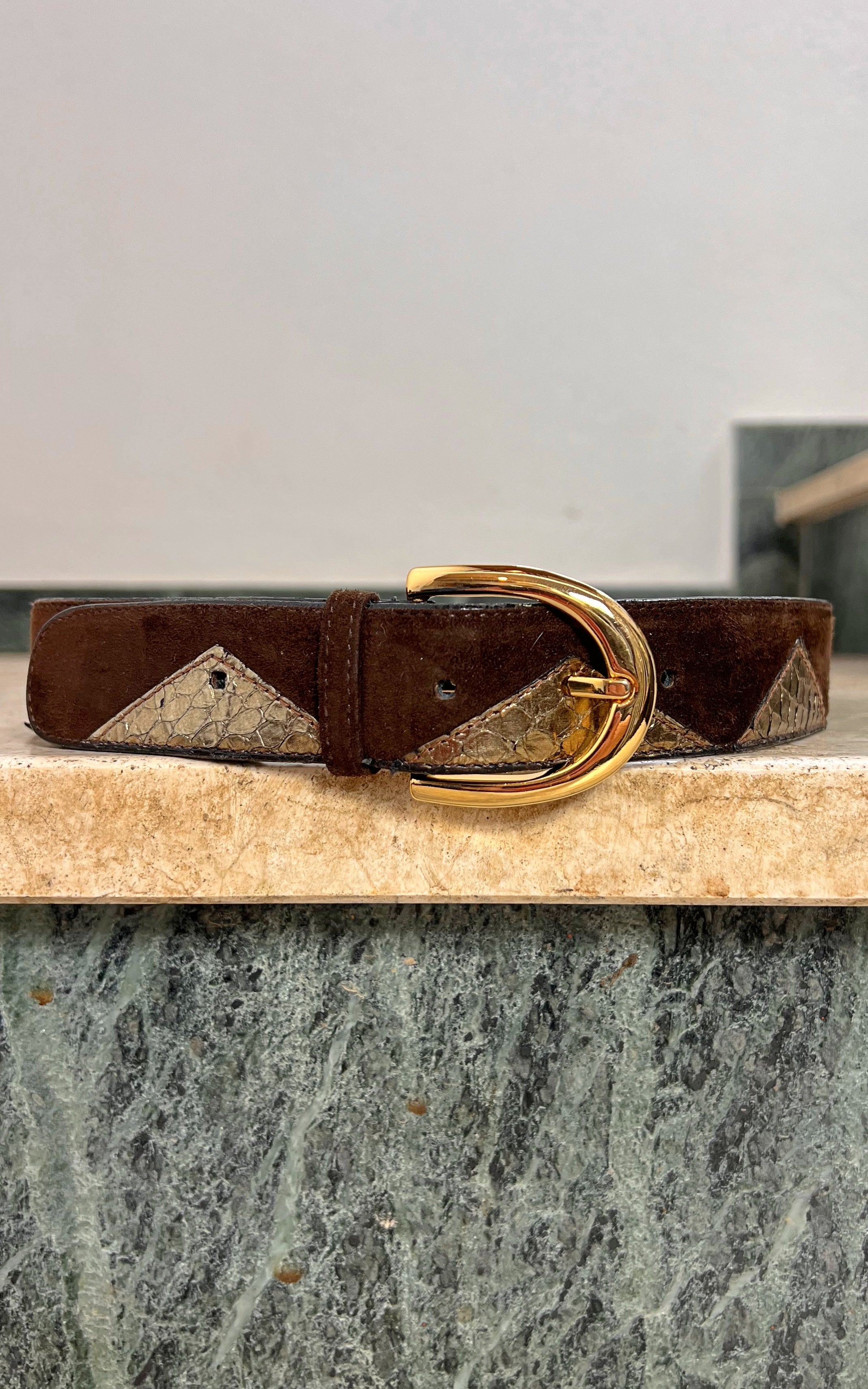 Vintage Suede Escada Belt