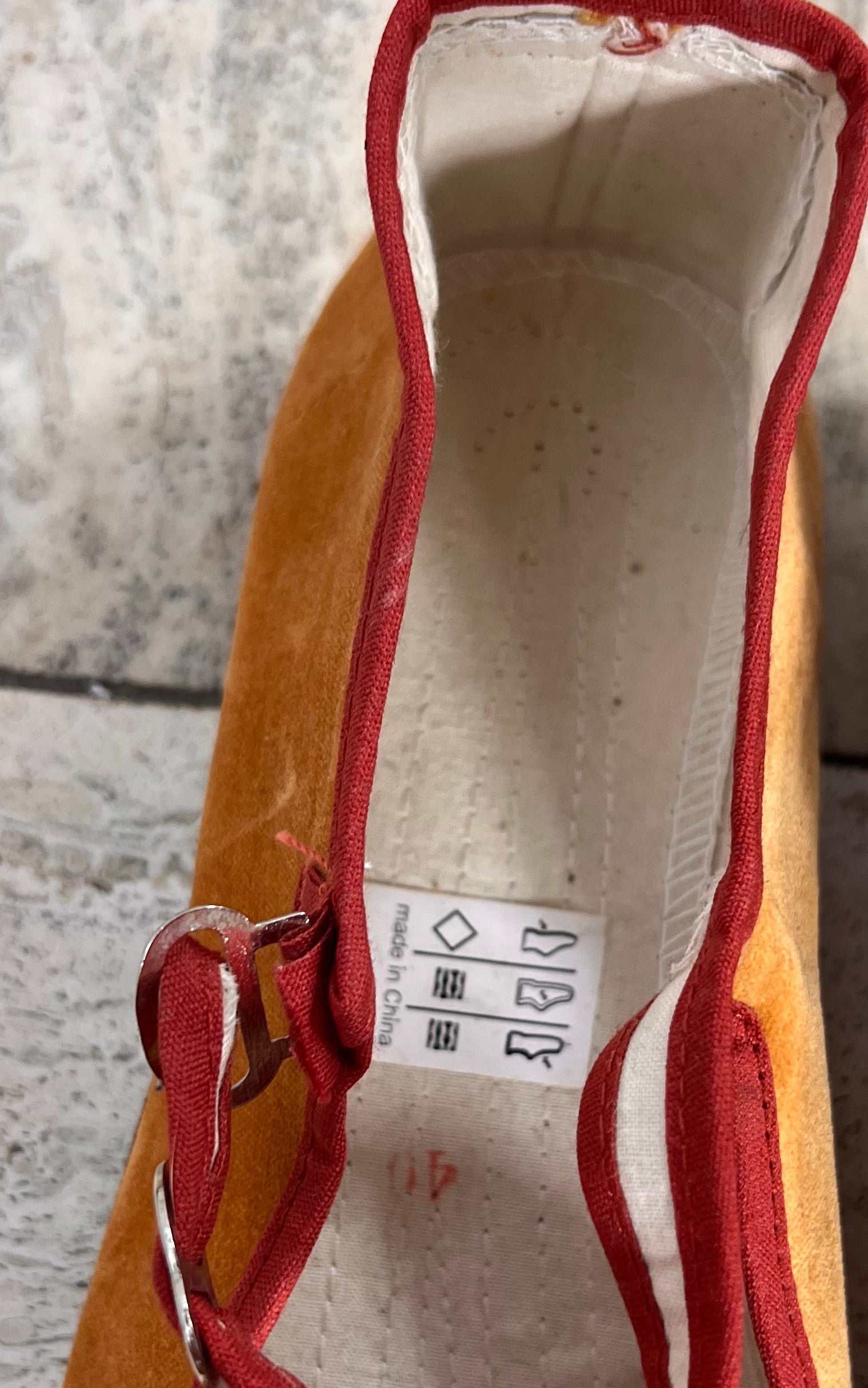 Vintage 90s Velvet Chinese Ballet Flats 40