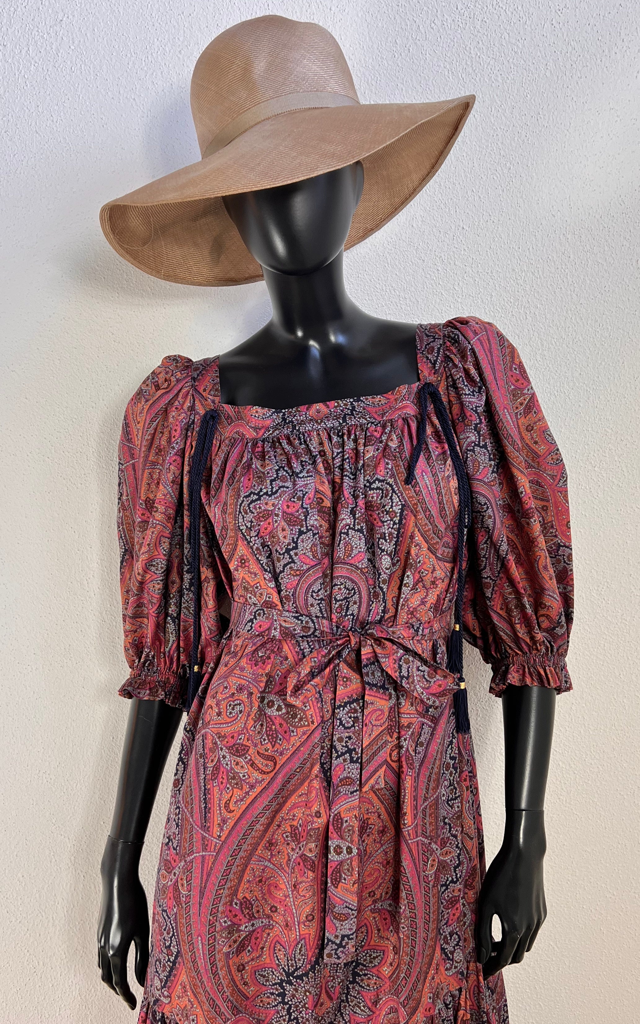 Vintage 70s Yves Saint Laurent Tassel Dress Russian Doll Collection