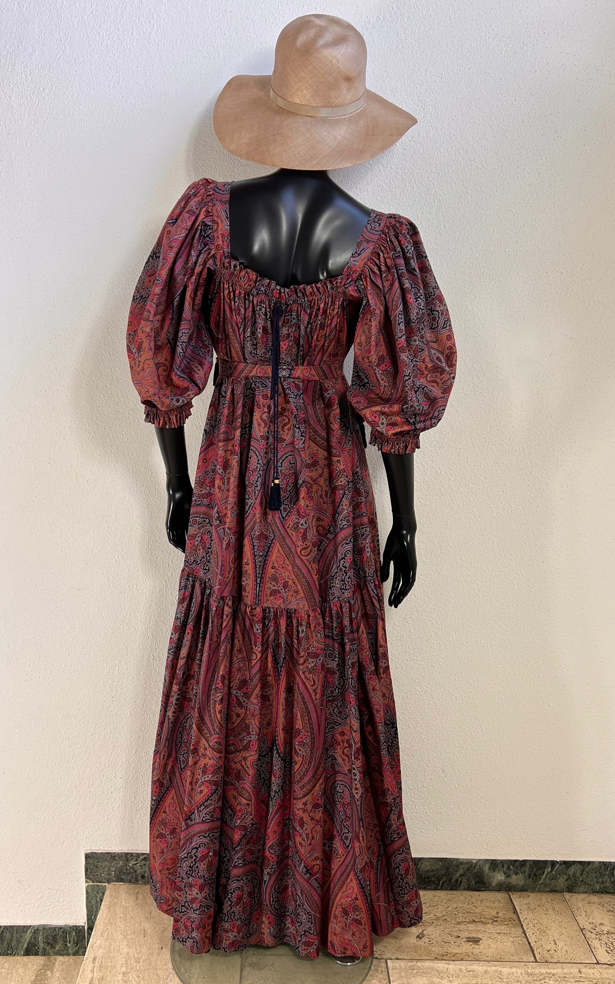 Vintage 70s Yves Saint Laurent Tassel Dress Russian Doll Collection
