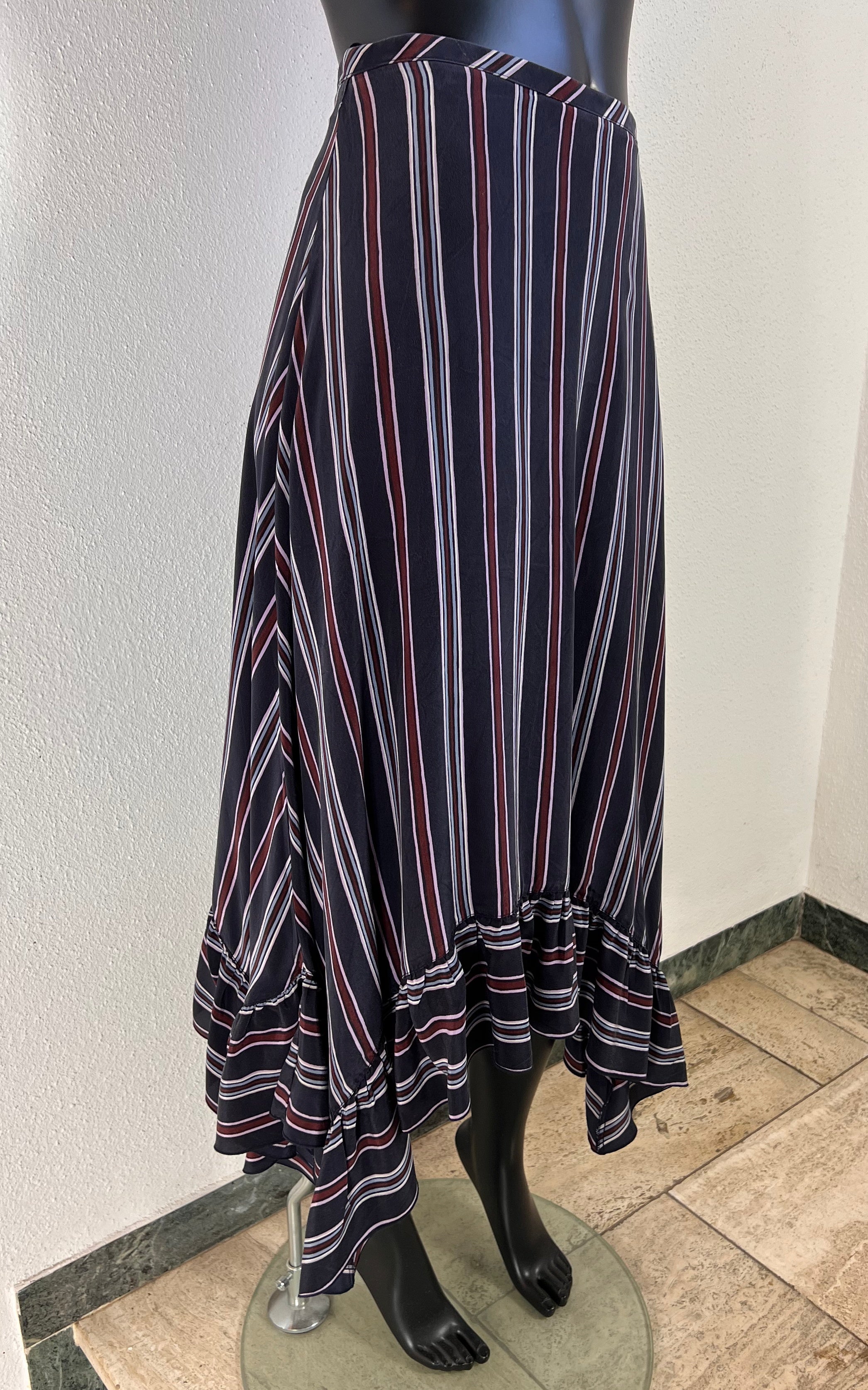 See by Chloe Ruffle Silk Skirt