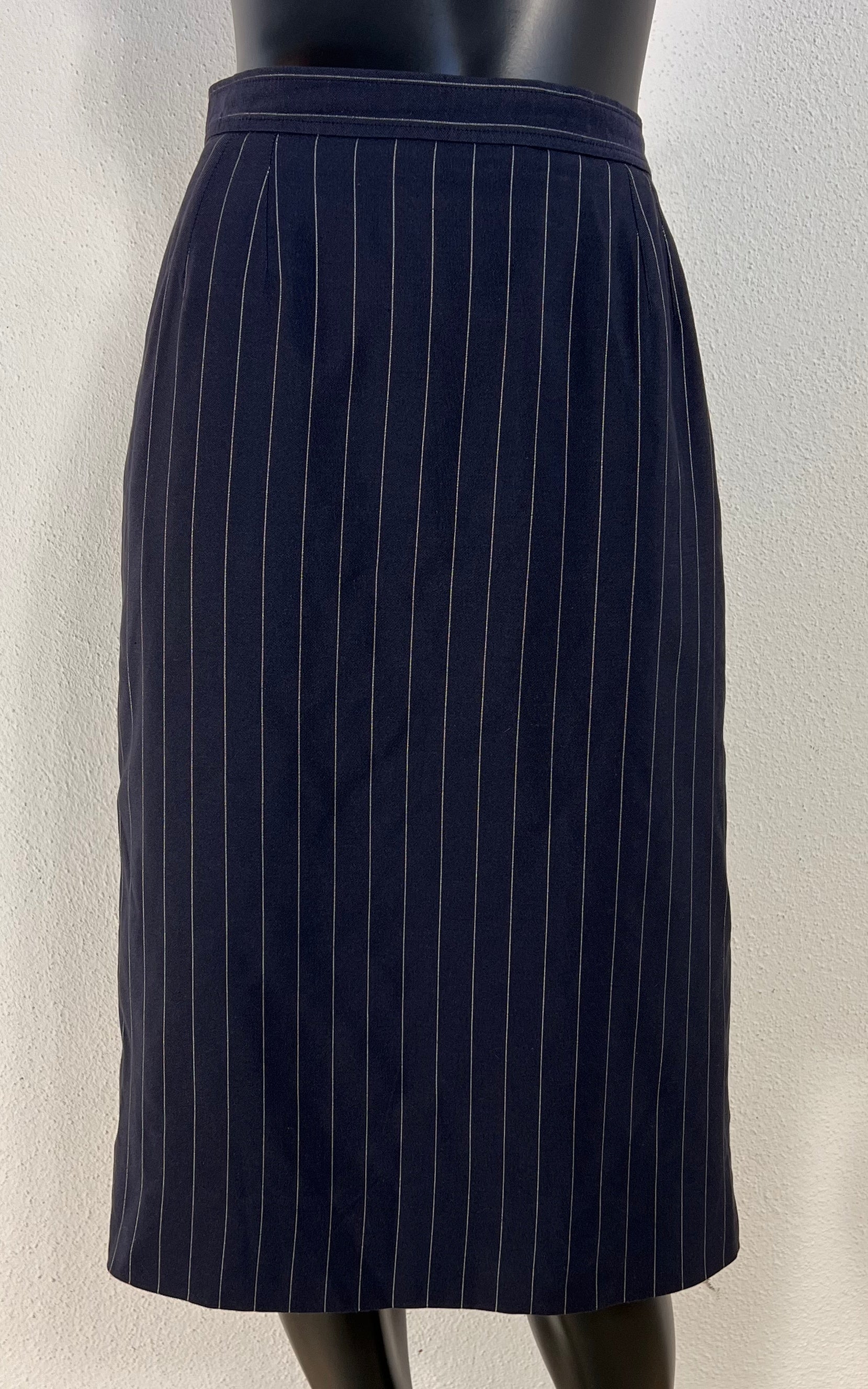 Vintage Yves Saint Laurent Pinstripe Skirt