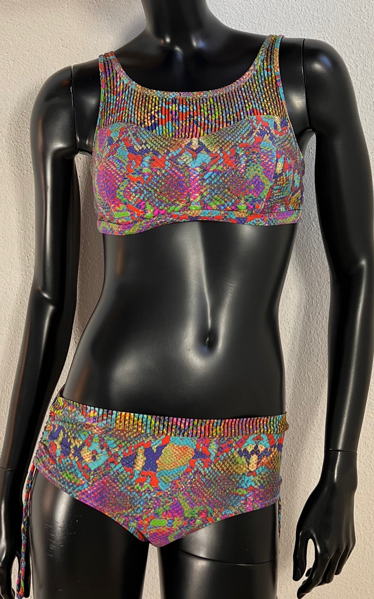 Vintage 70s Python Print Bikini