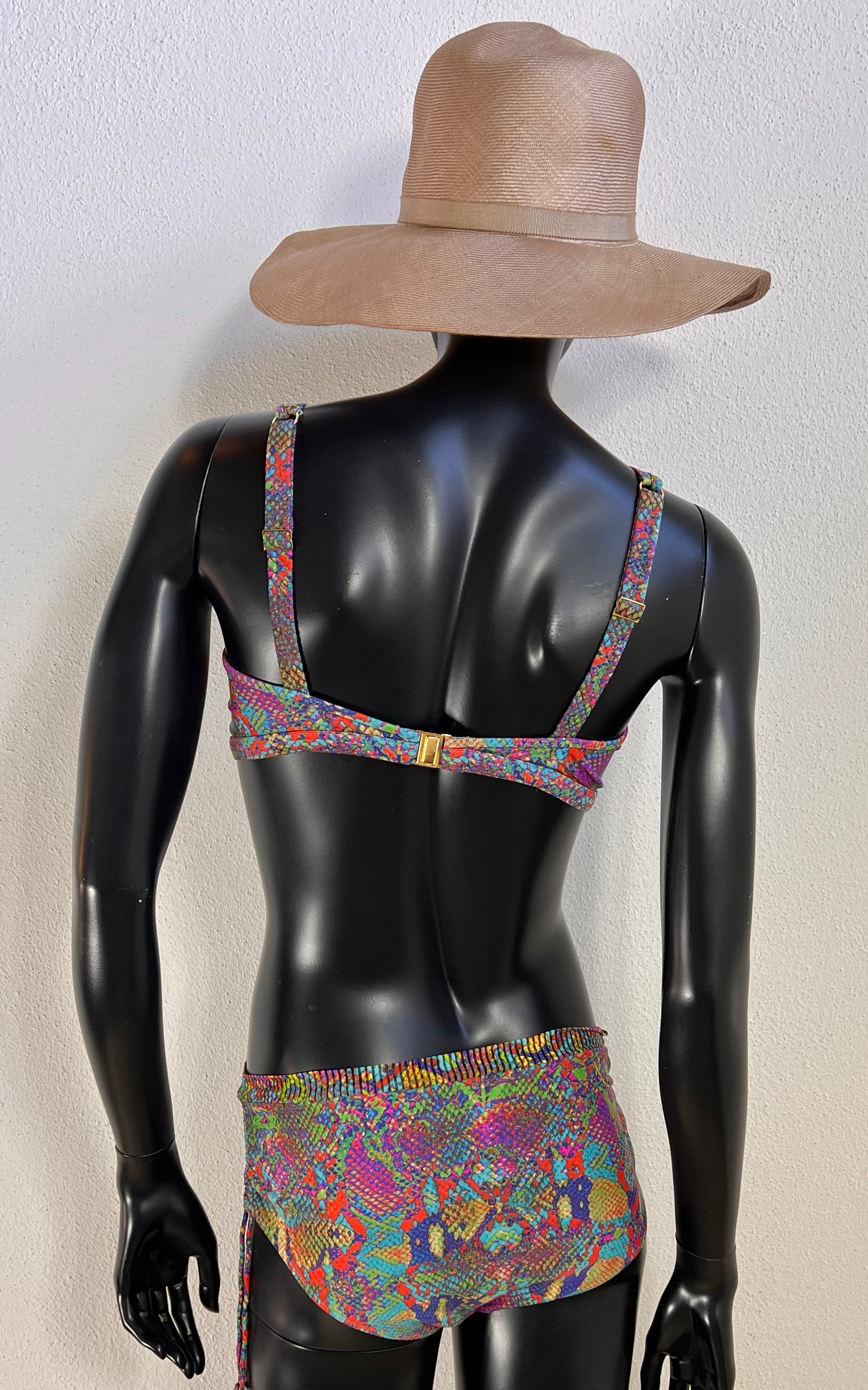 Vintage 70s Python Print Bikini
