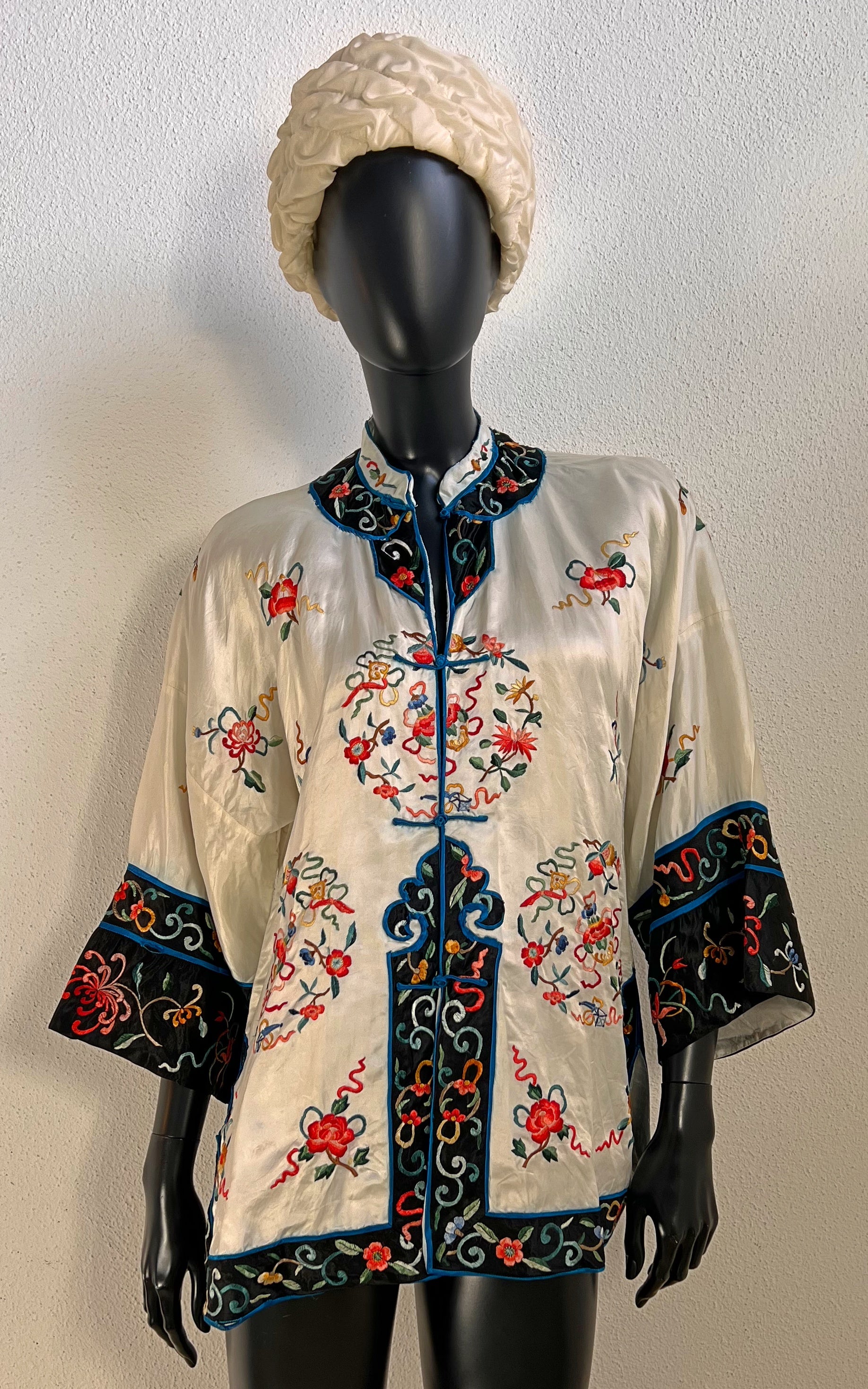 Vintage Embroidered Chinese Silk Jacket