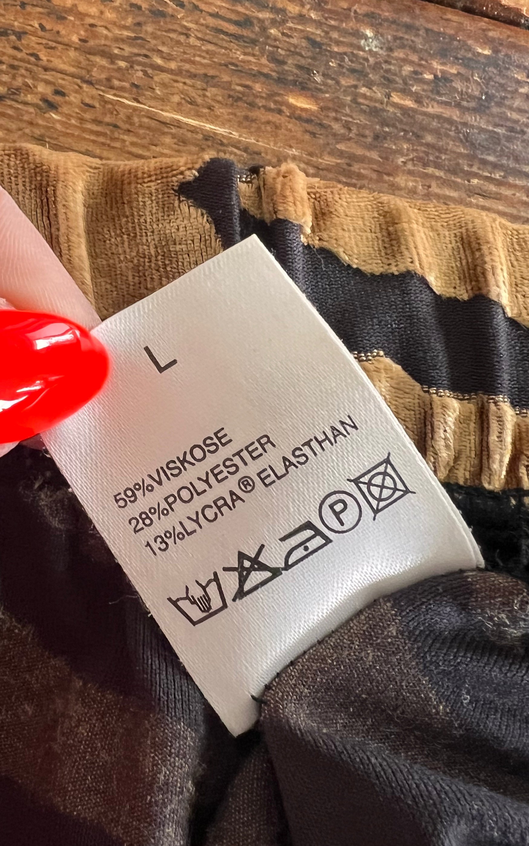 Vintage Tiger Burn-Out Velvet Pant