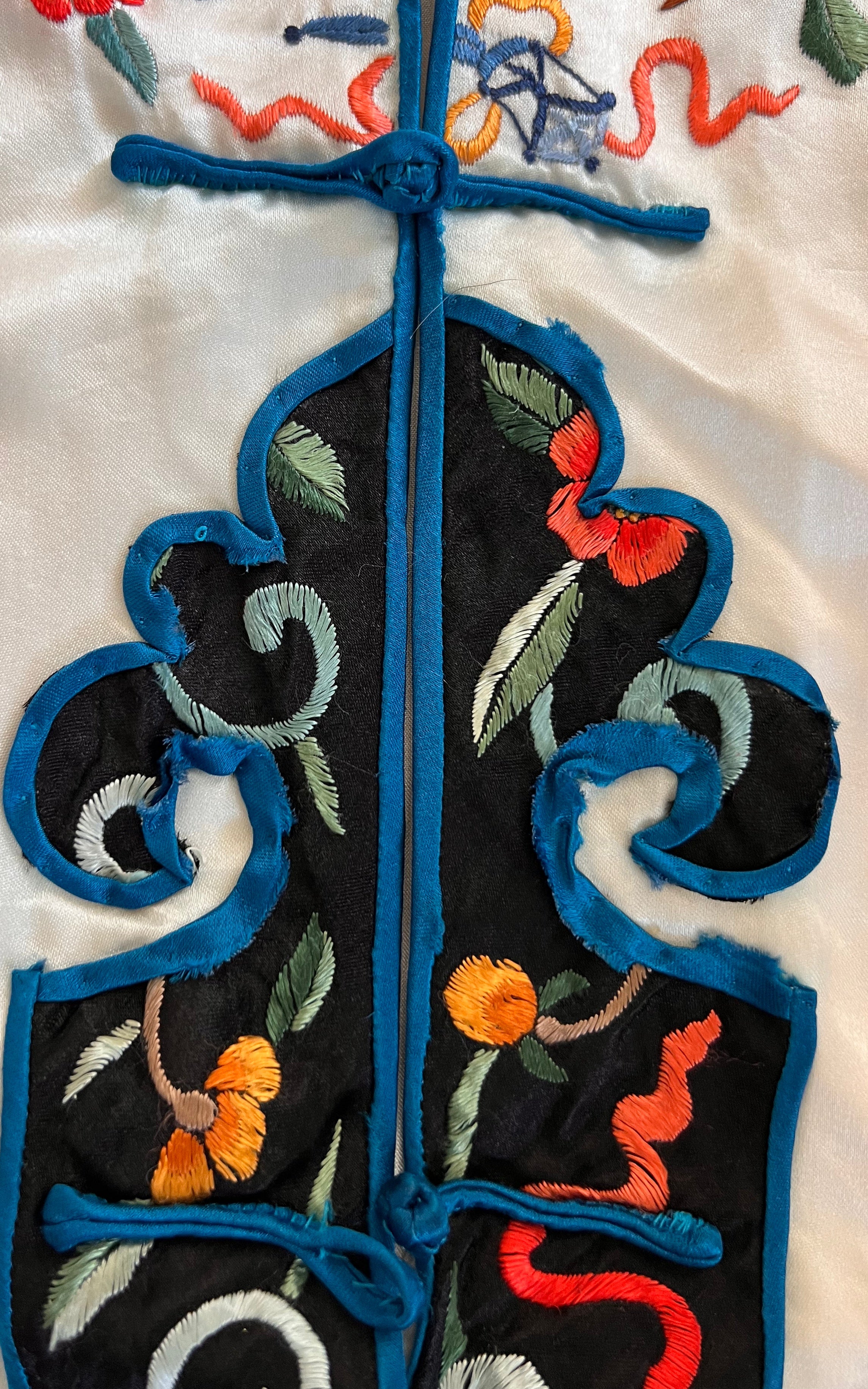 Vintage Embroidered Chinese Silk Jacket