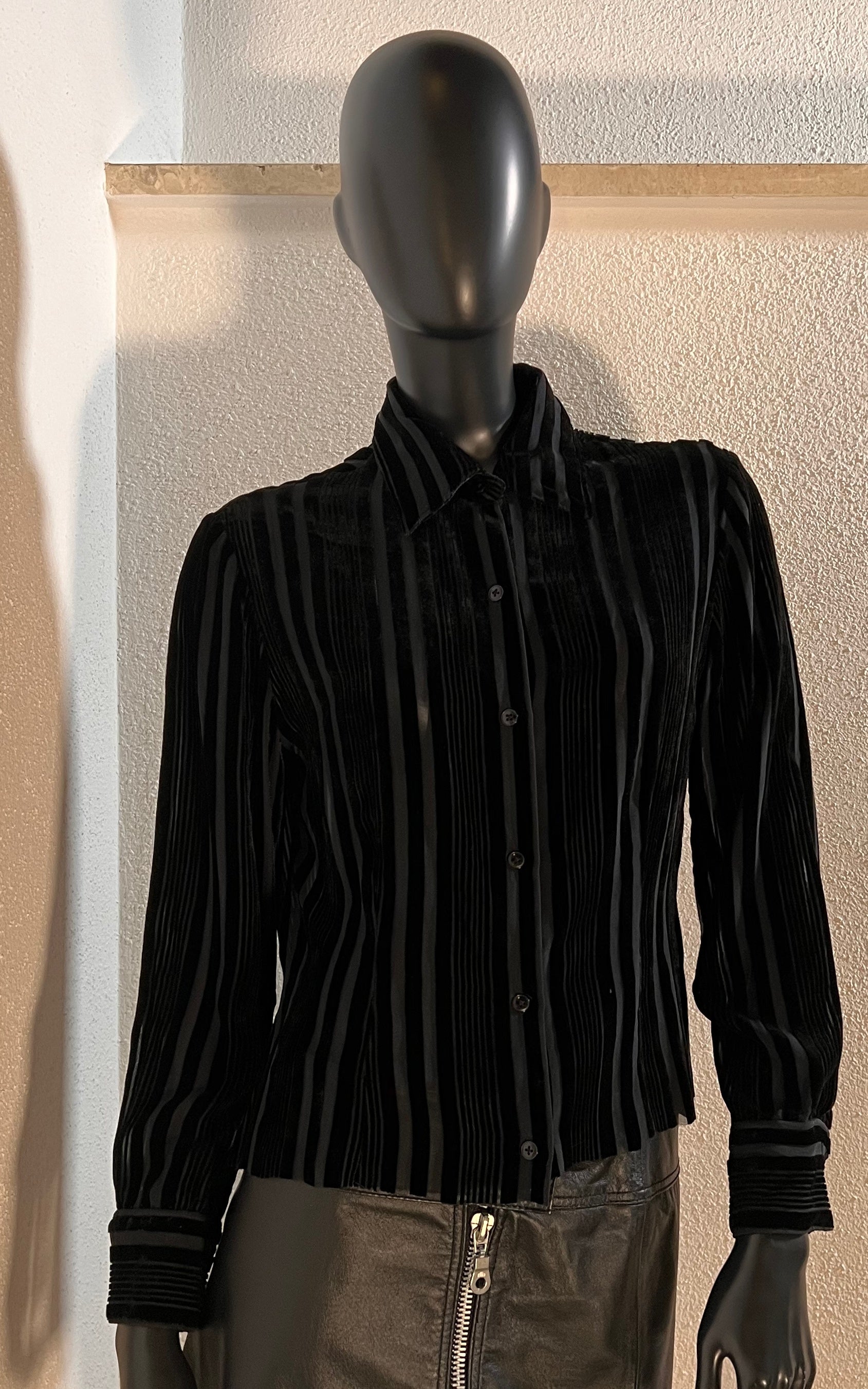 Vintage Burn Out Silk Blouse