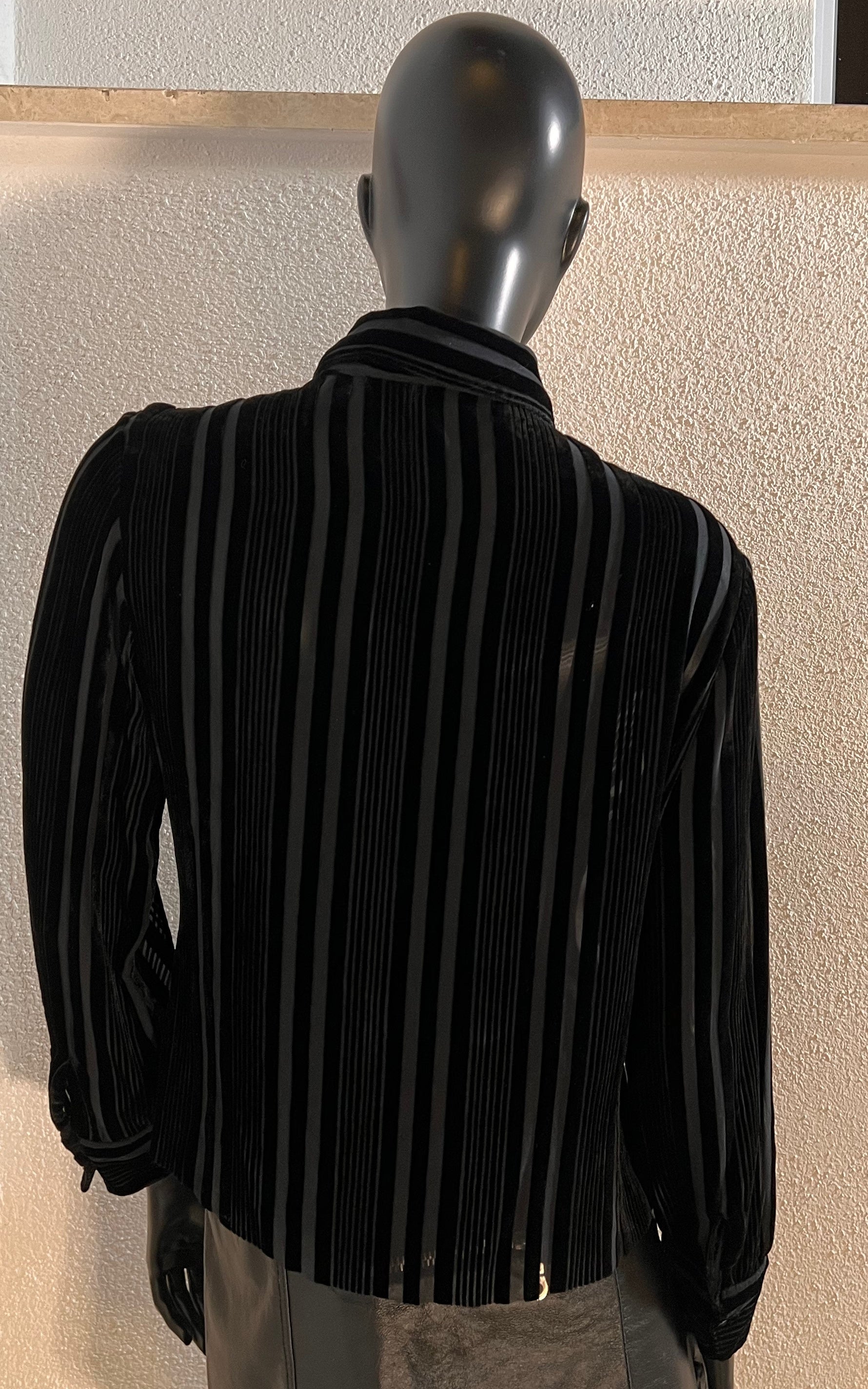 Vintage Burn Out Silk Blouse