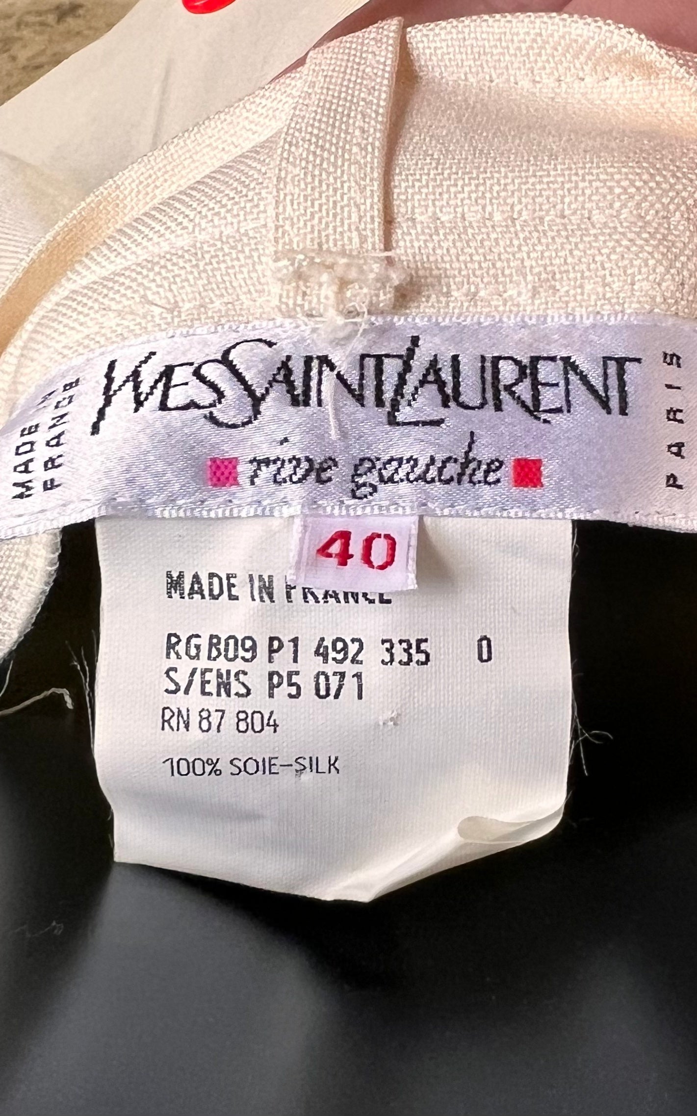 Vintage Yves Saint Laurent Silk Trouser