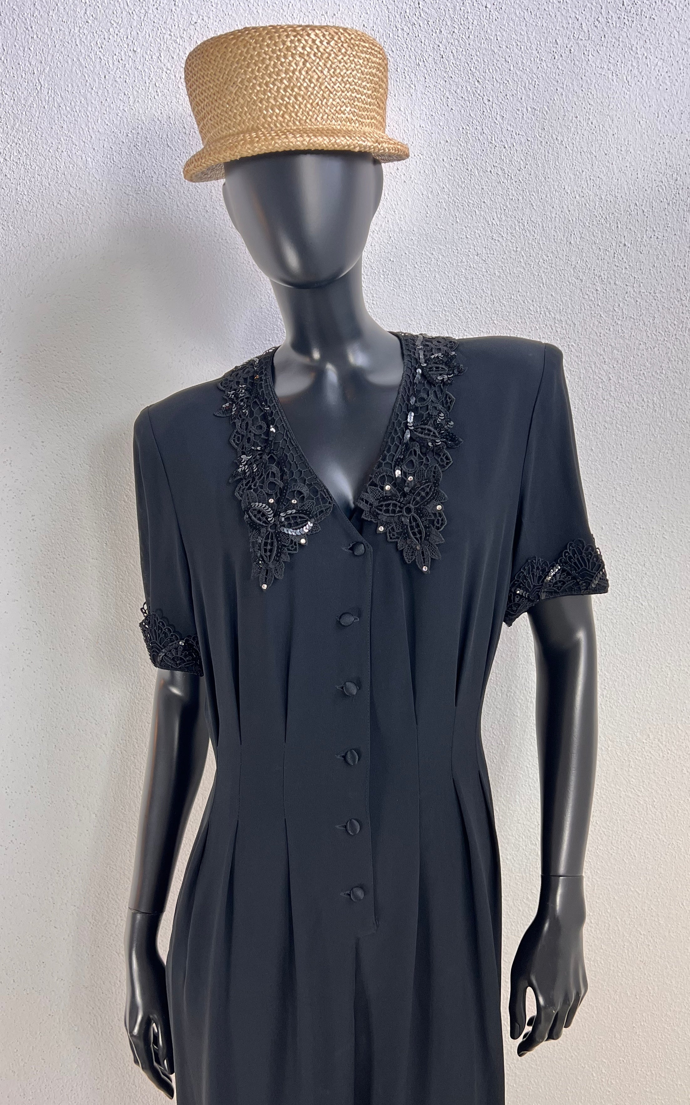 Vintage Chou Chou Overall with Beaded Lace Details