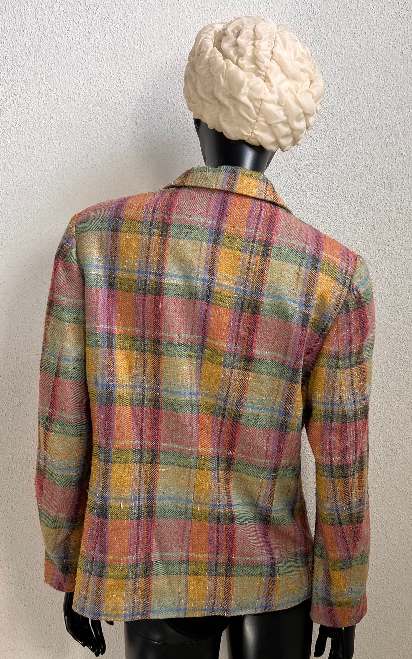 Vintage Lodenfrey Tartan Silk Blazer