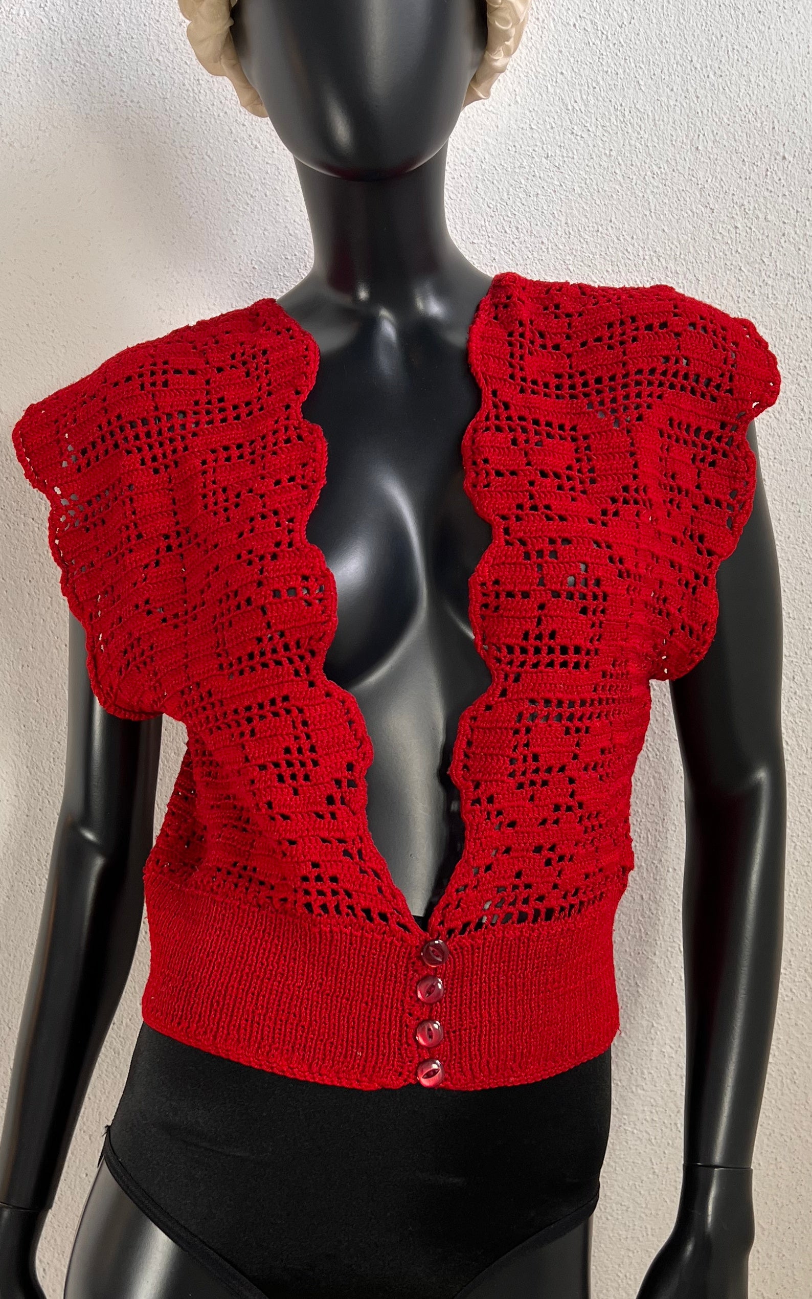 Vintage Handmade Crochet Top