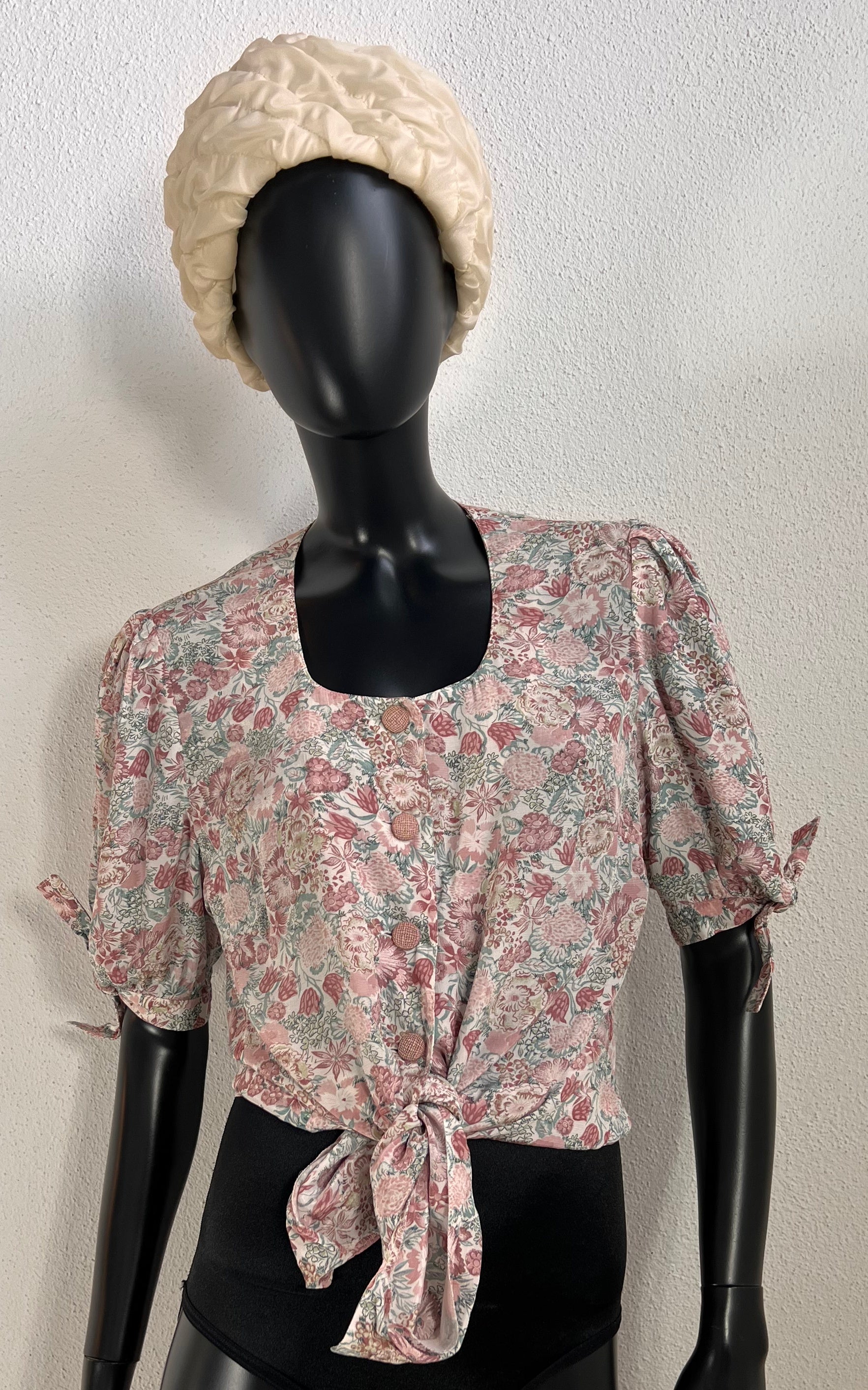 Vintage Romantic Flower Blouse