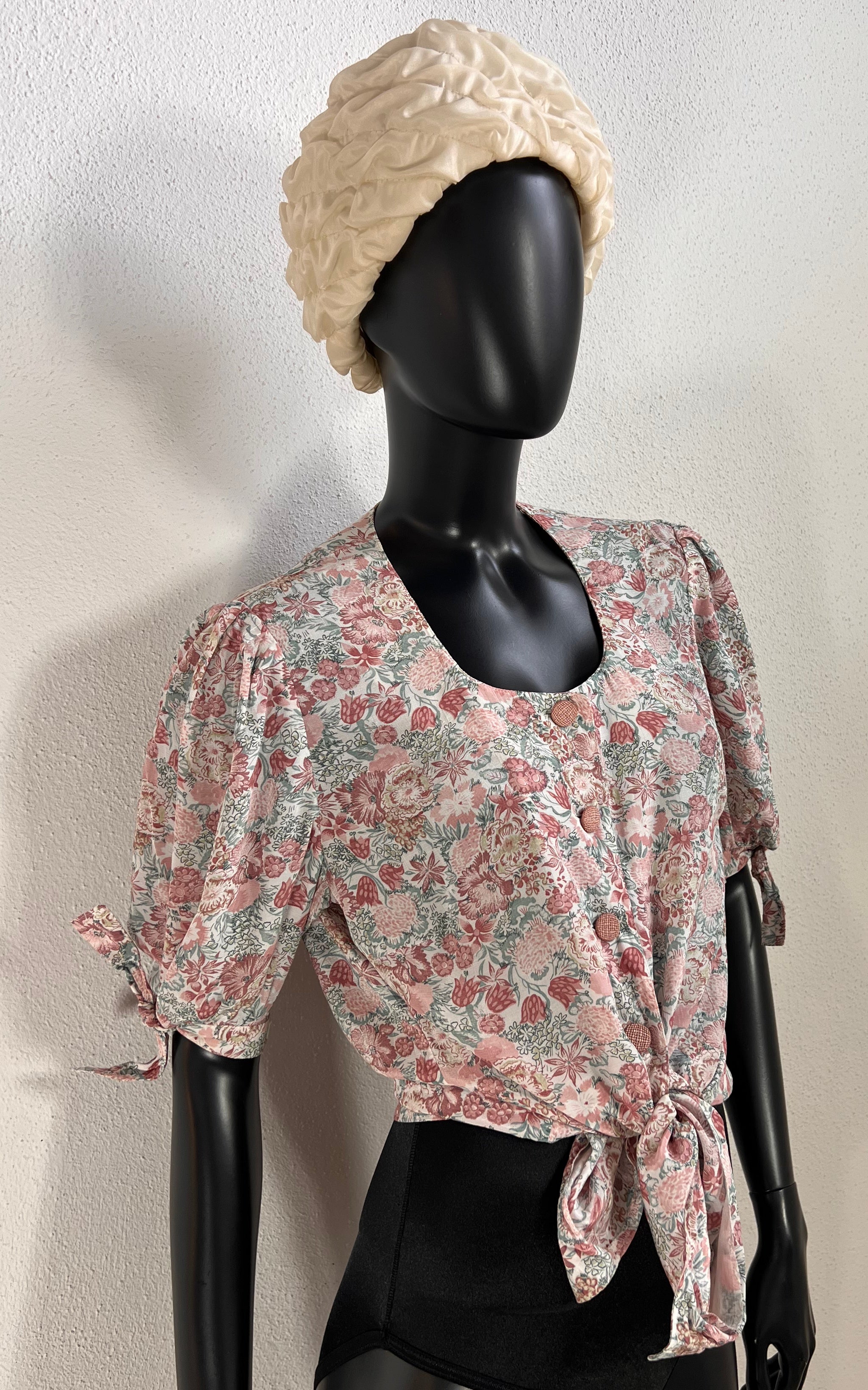 Vintage Romantic Flower Blouse