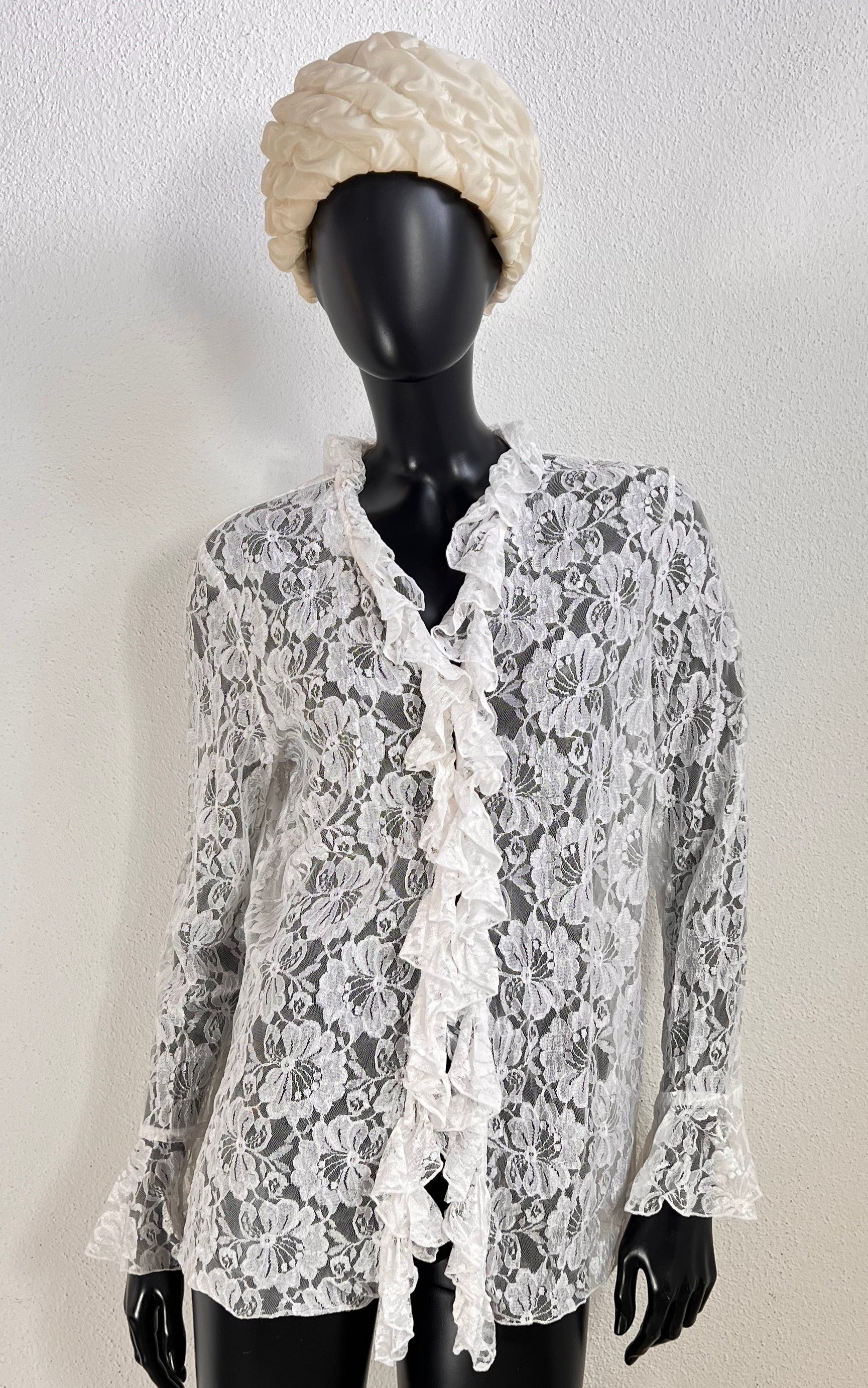 Vintage Alba Moda Lace Blouse