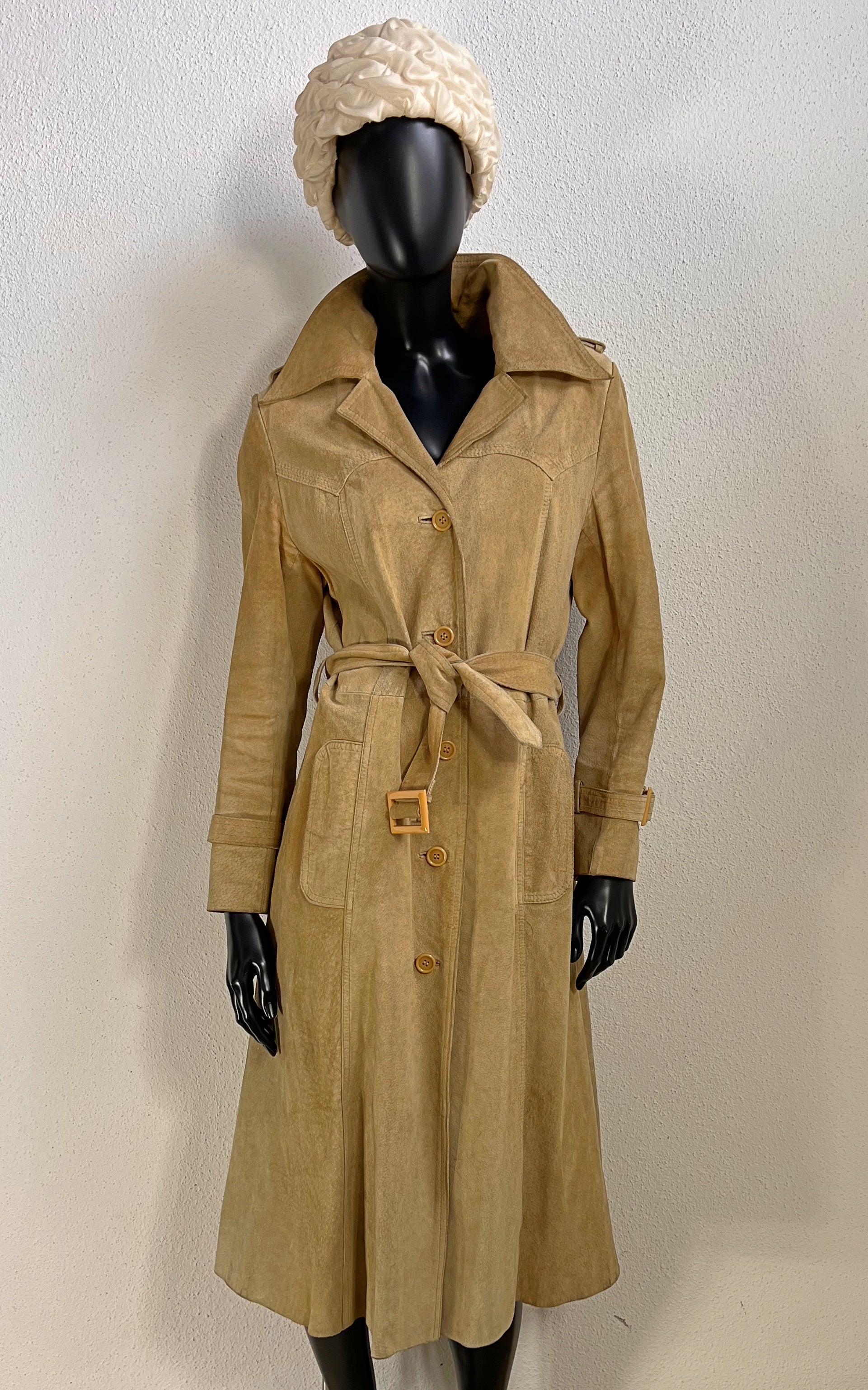 Vintage 70s Suede Leather Coat