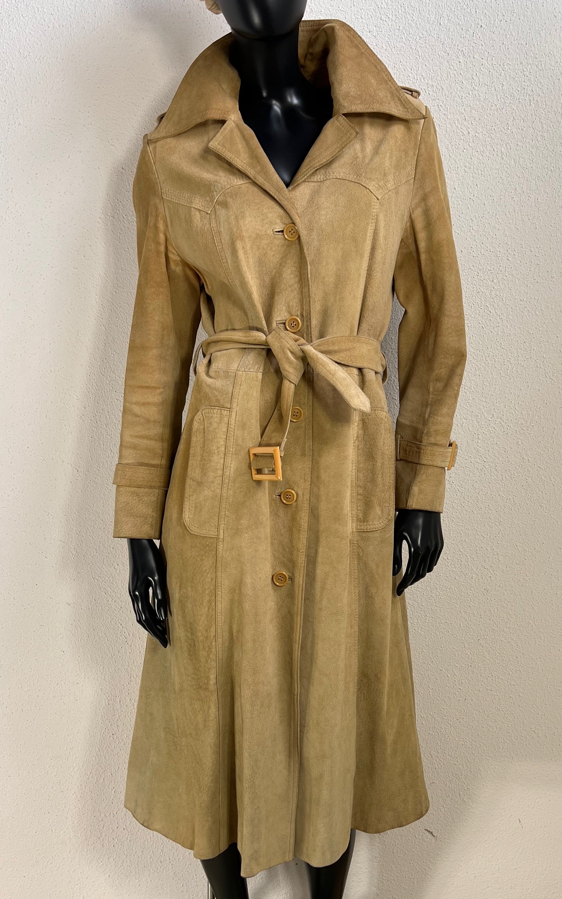 Vintage 70s Suede Leather Coat