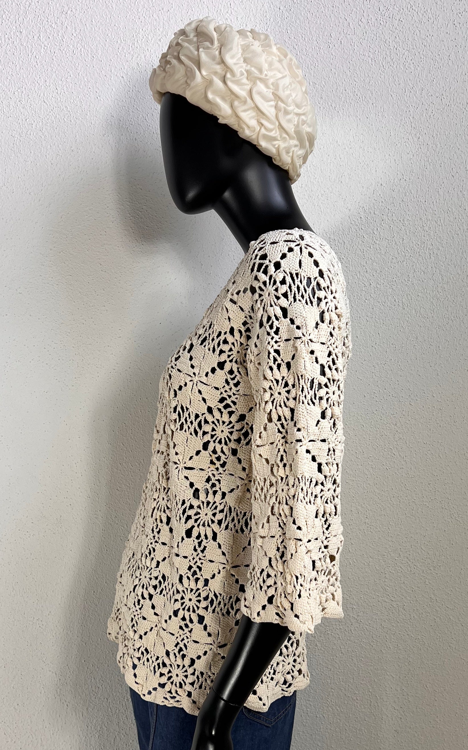 Vintage Handmade Crochet Shirt