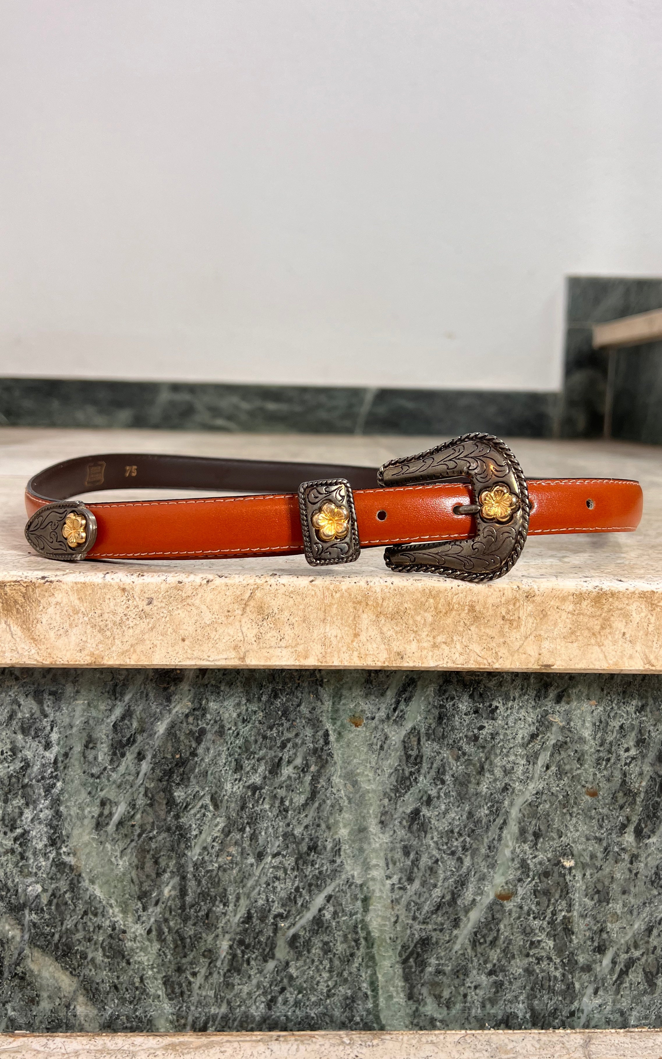 Vintage Western Leather Belt