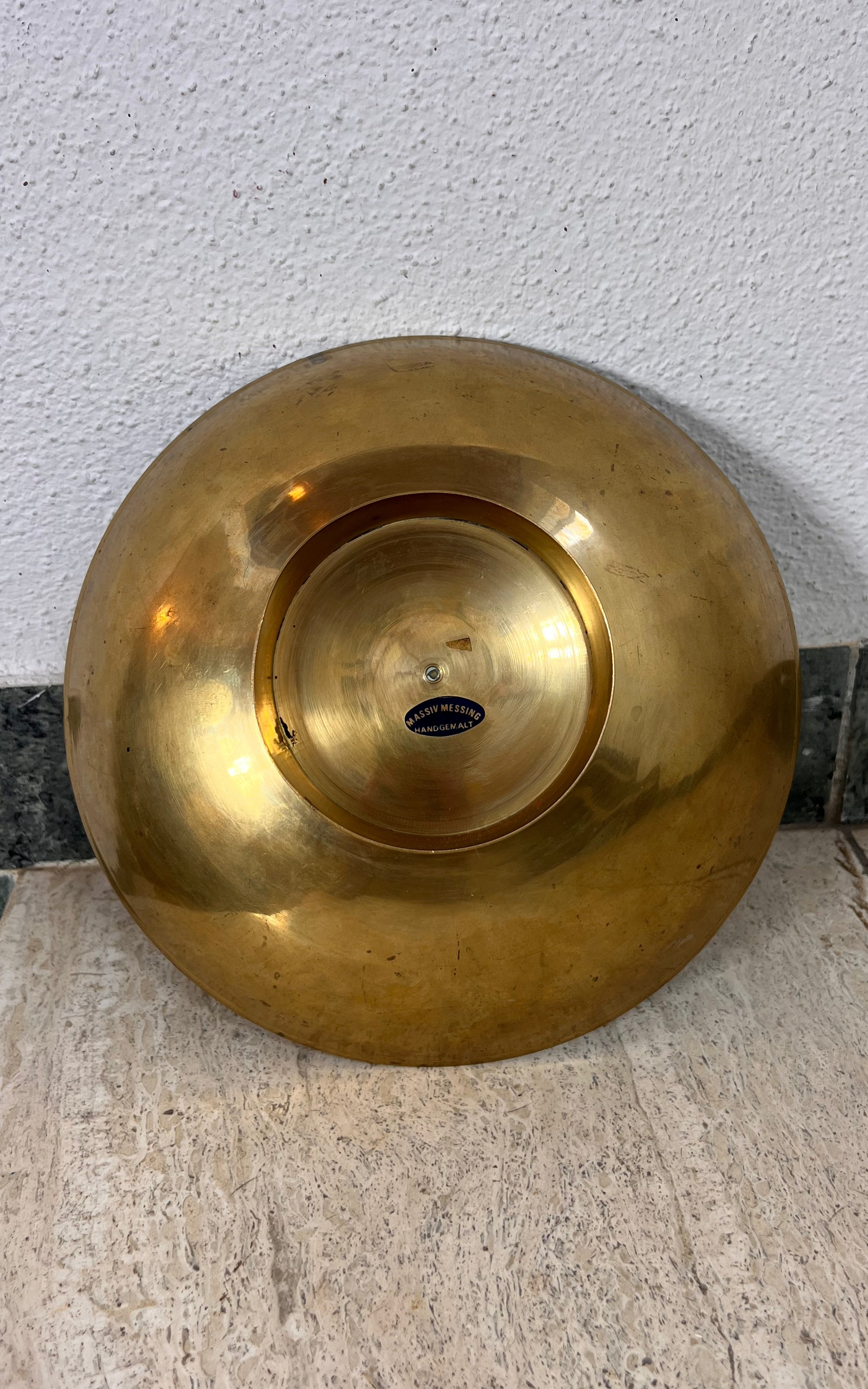 Vintage 70s - Art Nouveau Brass Enamel Bowl Cloisonne