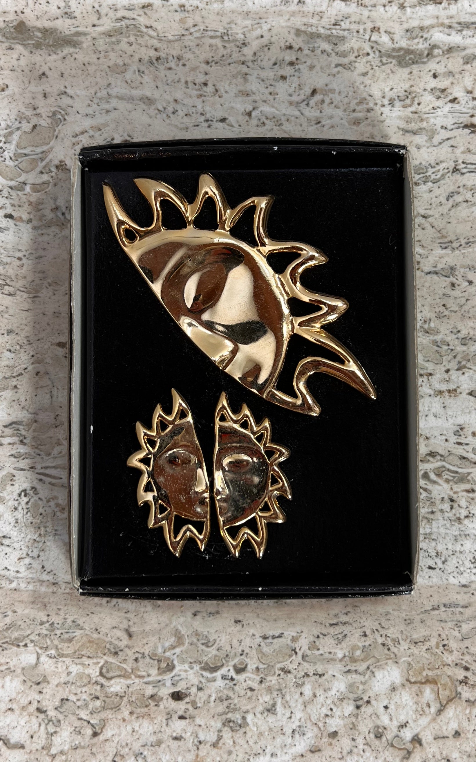 Vintage 90s Sun Costume Jewelry Set