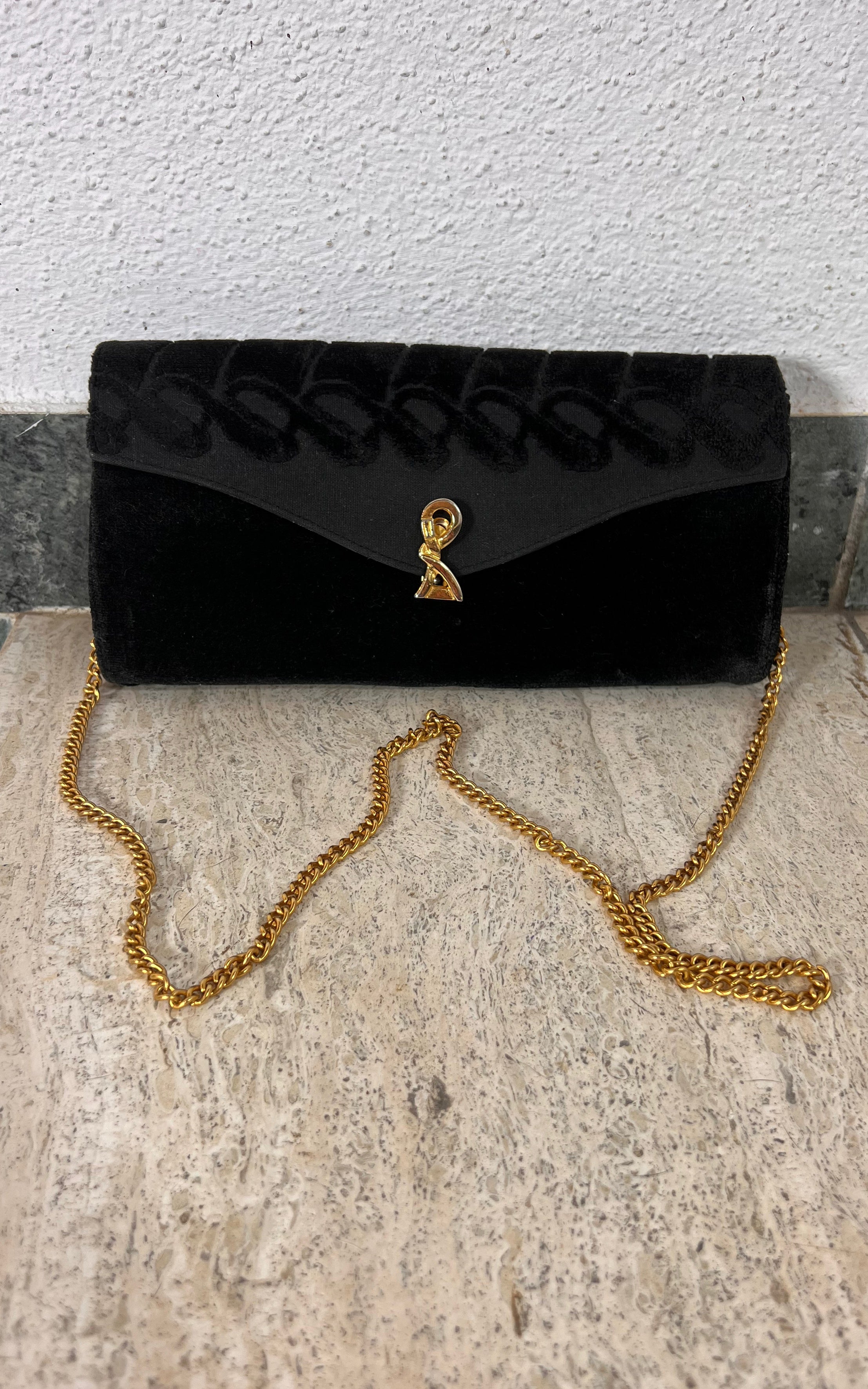 Vintage Velvet Roberta Di Camerino Clutch Bag