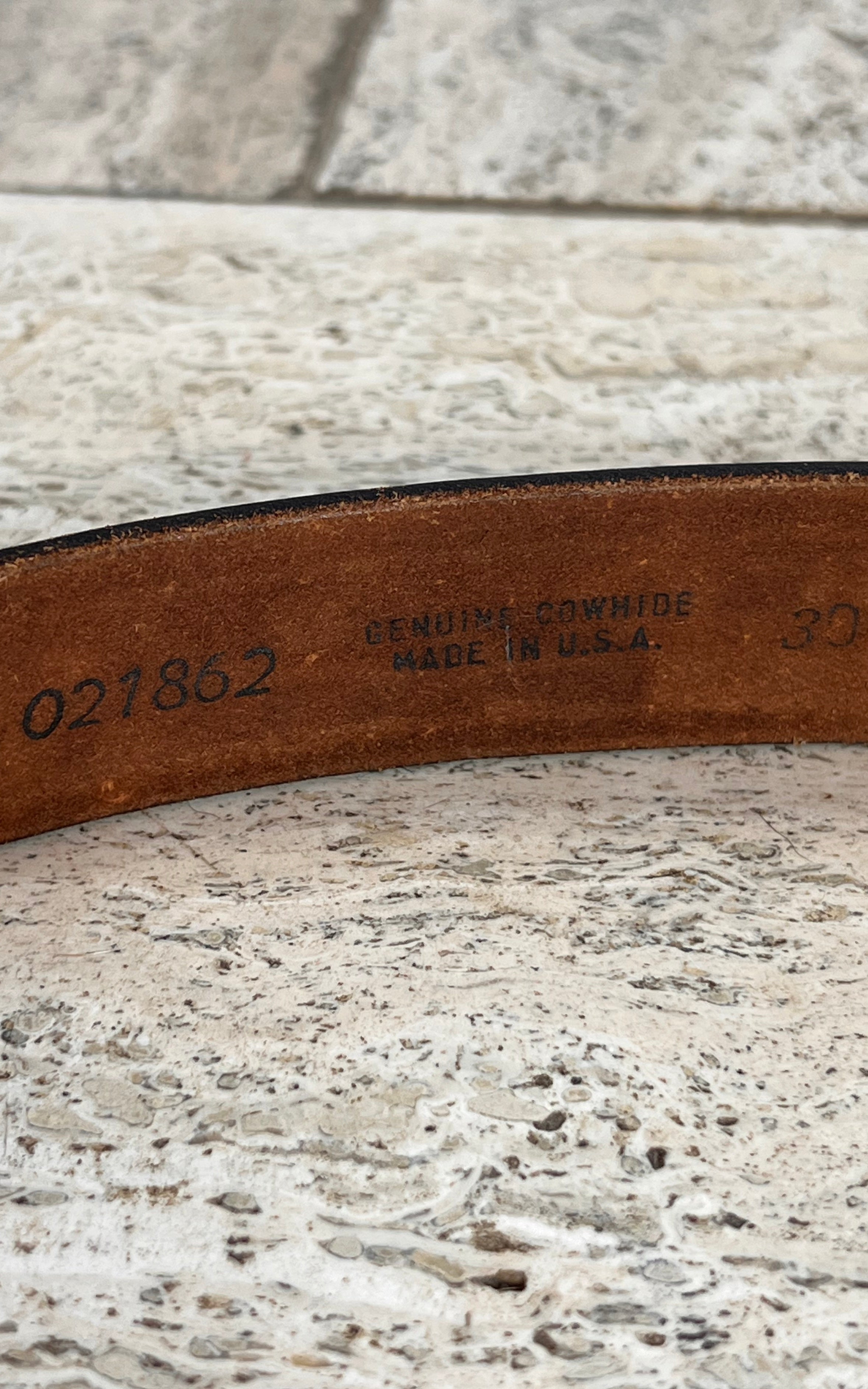 Vintage Textan Turquoise Leather Belt