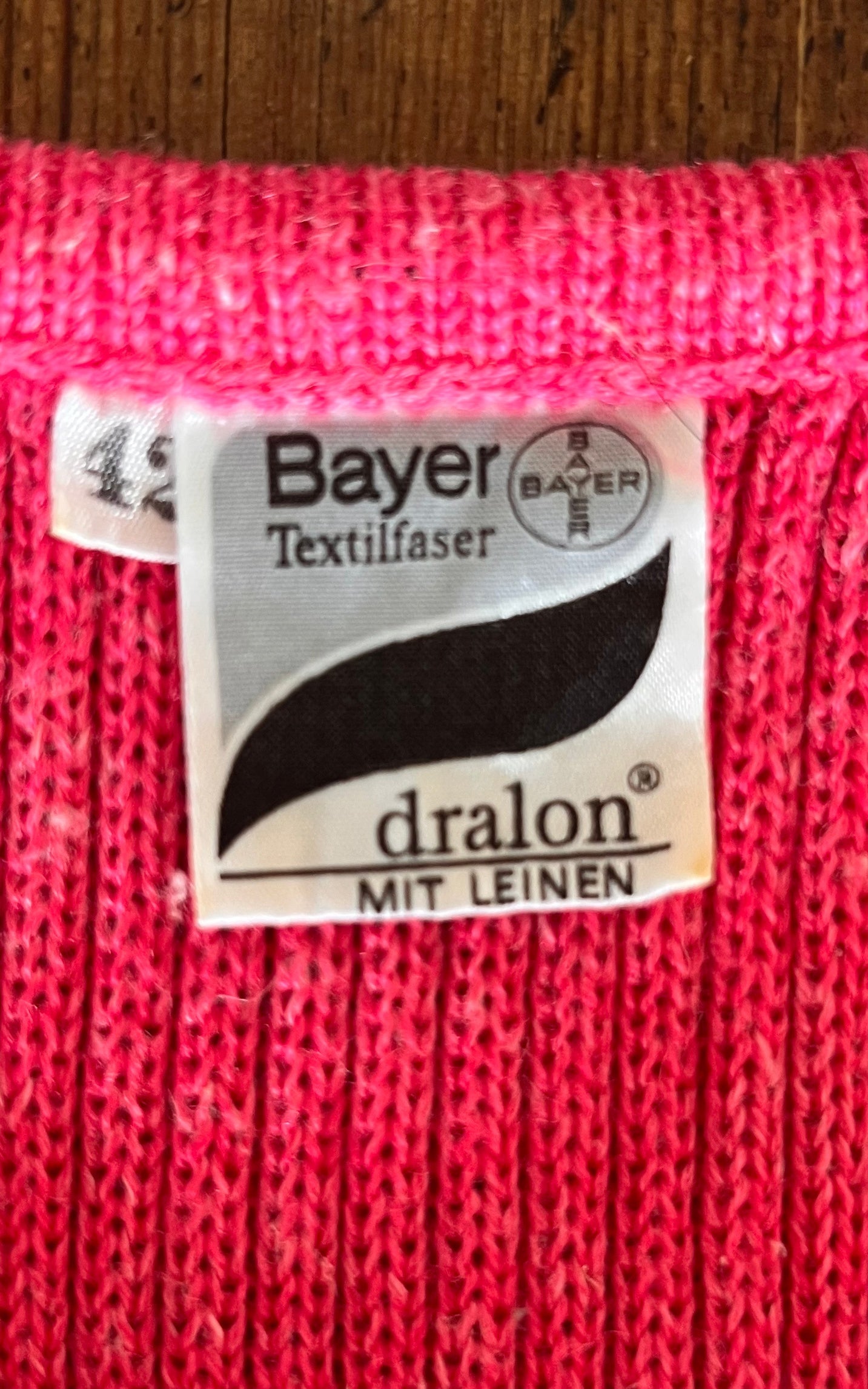 Vintage 70s Bayer Linen Knit Top