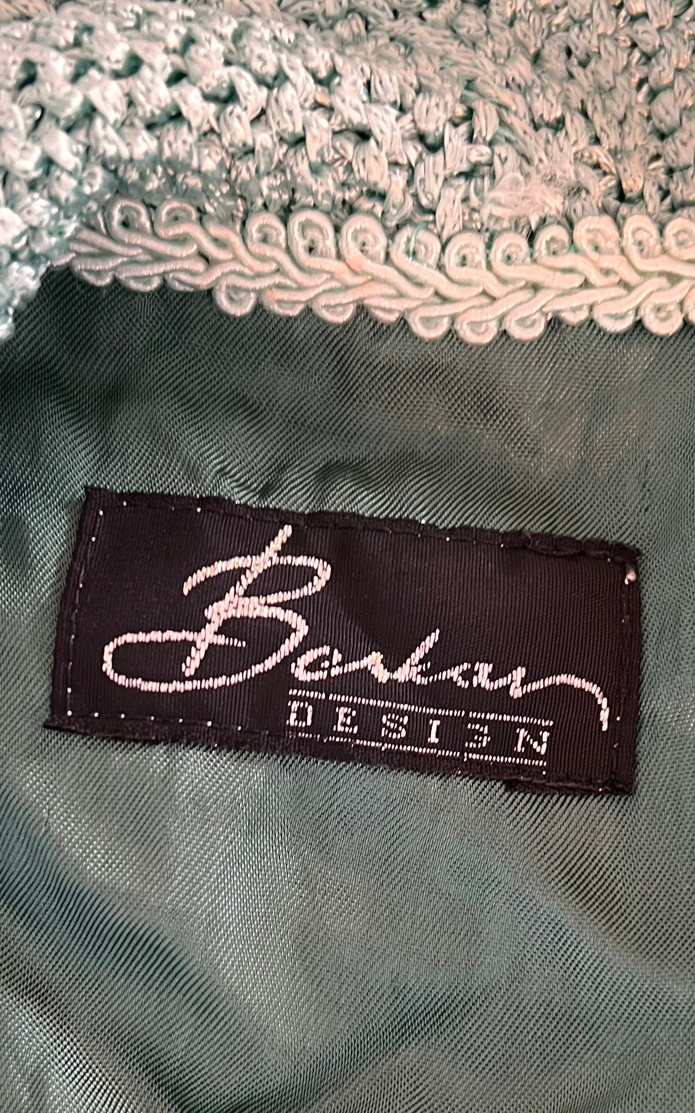 Vintage Berkan Design Silk Cardigan