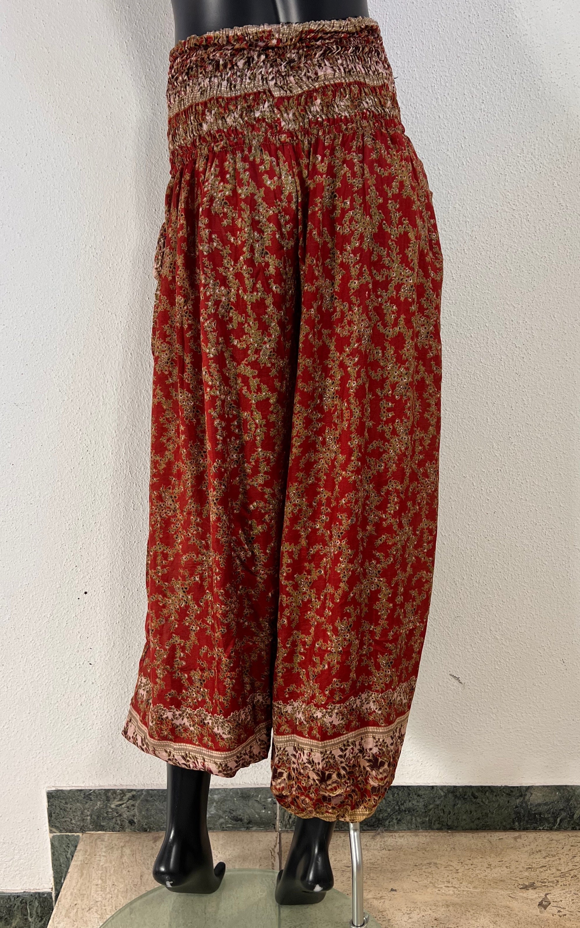 Recycled Sari-Silk Balloon Pants
