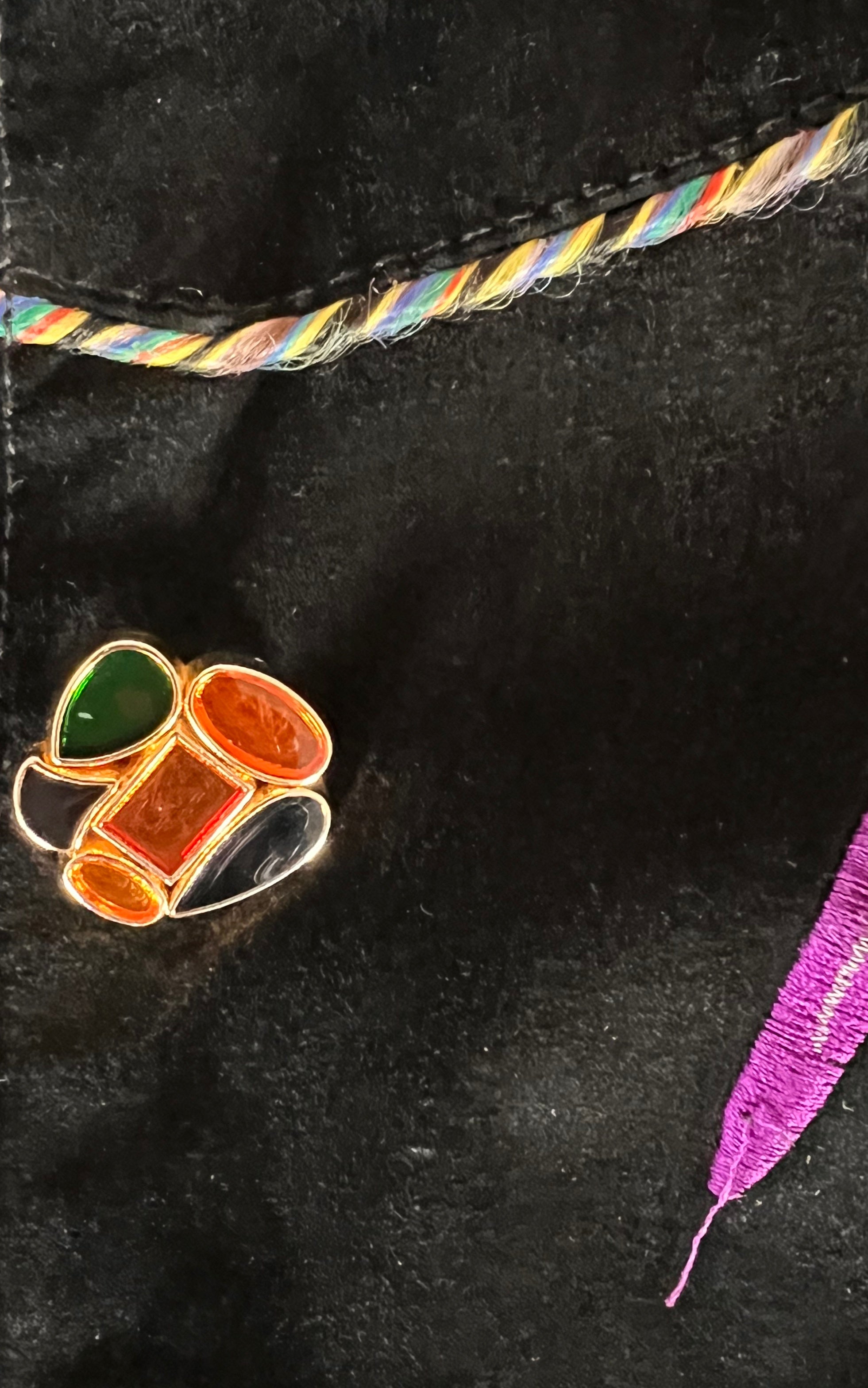 Vintage 90s Paint Brush Suede Jacket