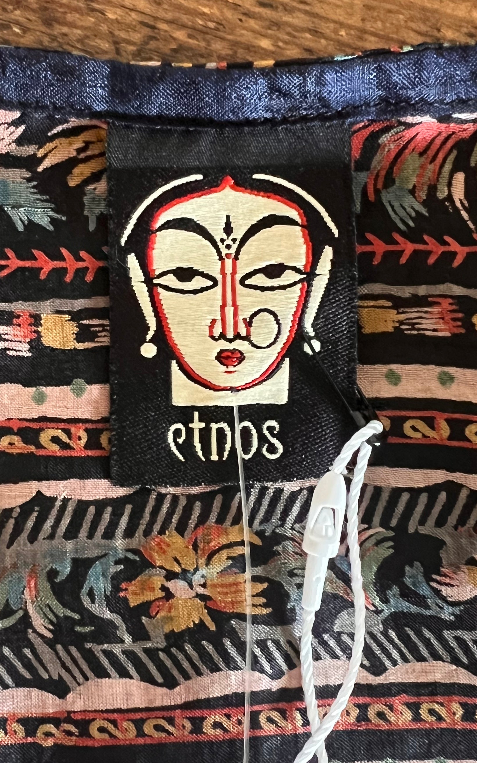 Recycled Sari-Silk Cropped Wrap Shirt