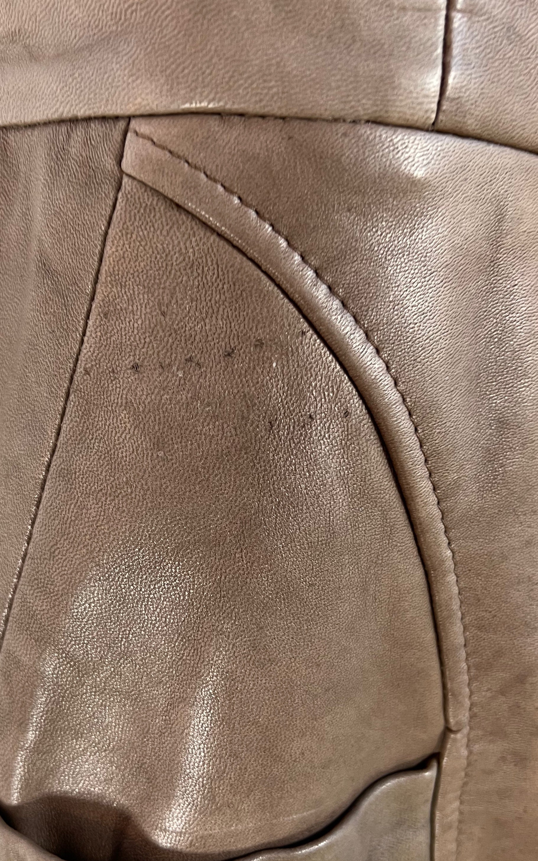 Vintage Leather Skirt